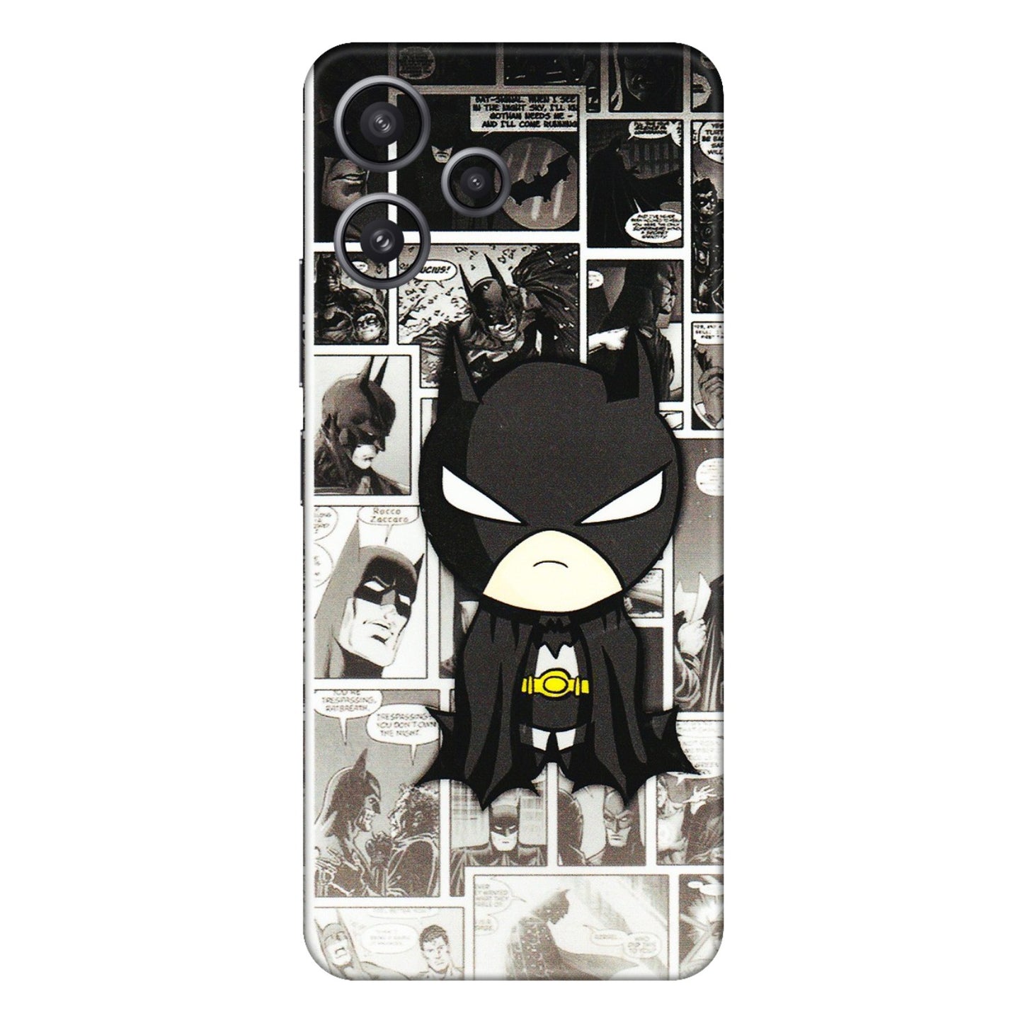 Xiaomi Redmi Phone Skins (All Models) - Toon Batman - 3D Embossed Finish (L-182) Redmi 12 5G