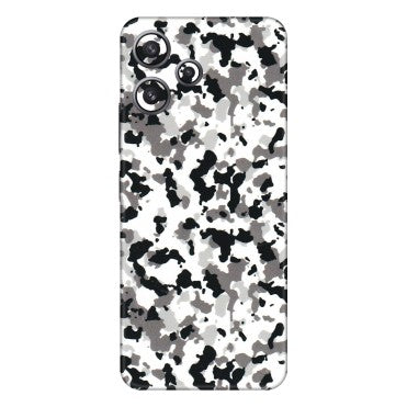Xiaomi Redmi Phone Skins (All Models) - White Black Camouflage - 3D Embossed Finish (L-18) Redmi 12 5G