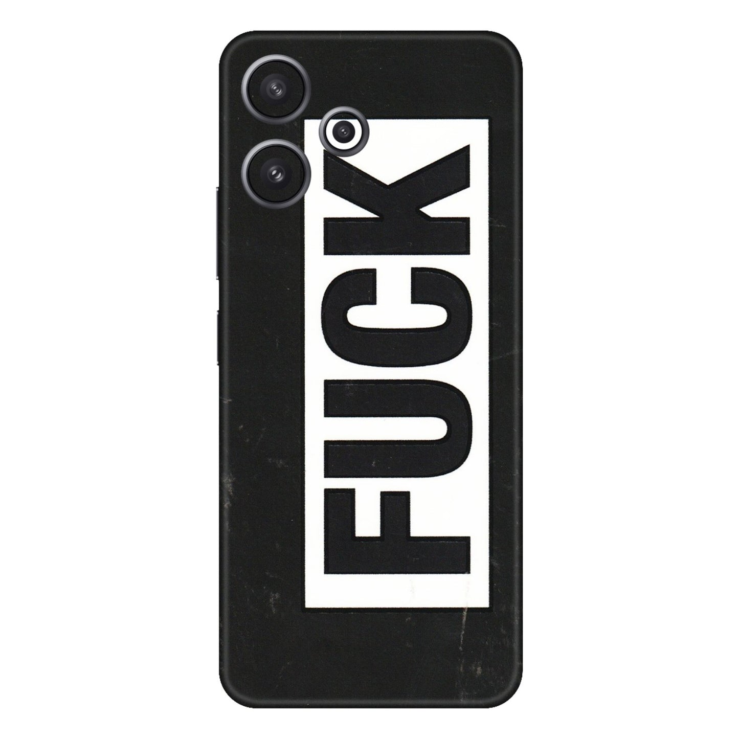 Xiaomi Redmi Phone Skins (All Models) - The F Word - 3D Embossed Finish (L-255) Redmi 12 5G