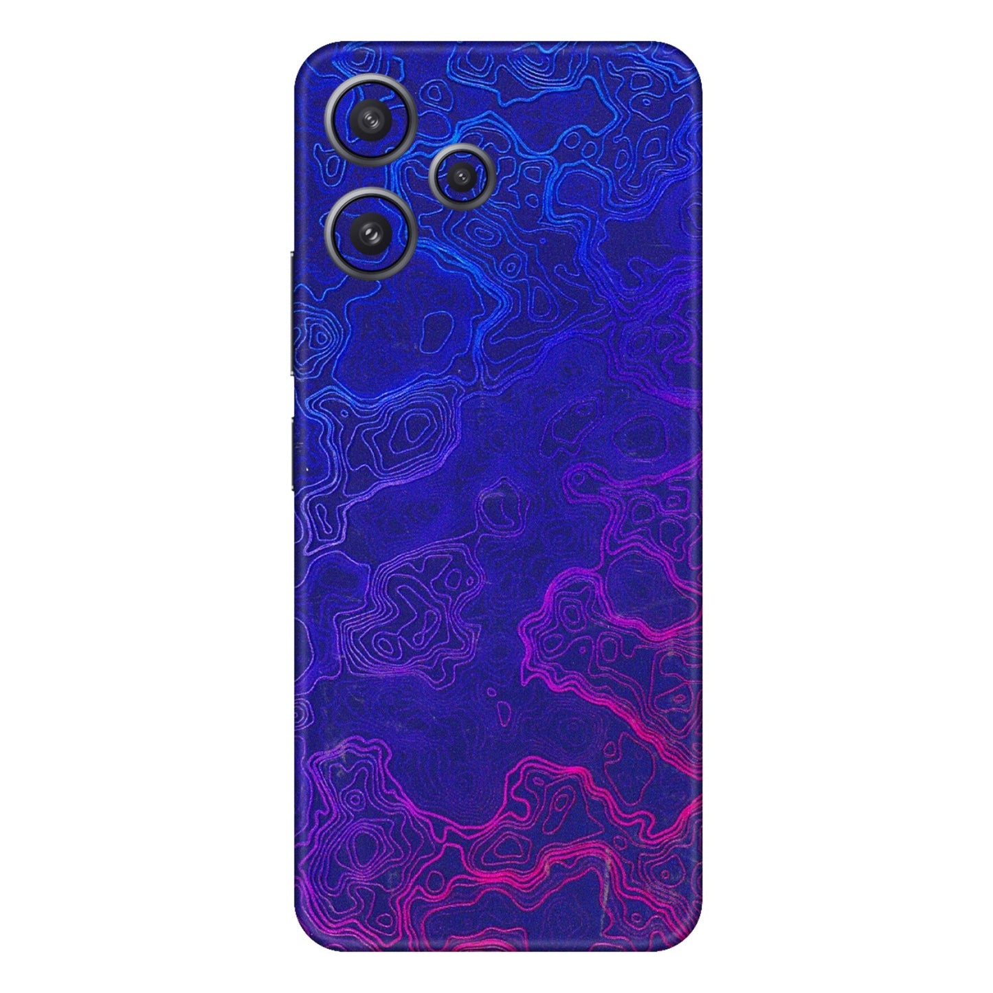 Xiaomi Redmi Phone Skins (All Models) - Purple Ripples Swirl - 3D Embossed Finish (L-314) Redmi 12 5G