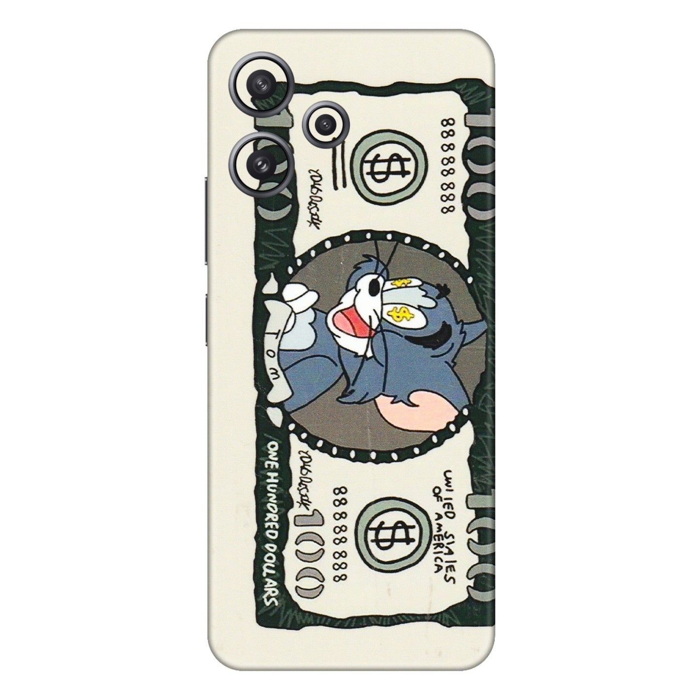 Xiaomi Redmi Phone Skins (All Models) - Tom Hundred Dollar - 3D Embossed Finish (L-324) Redmi 12 5G