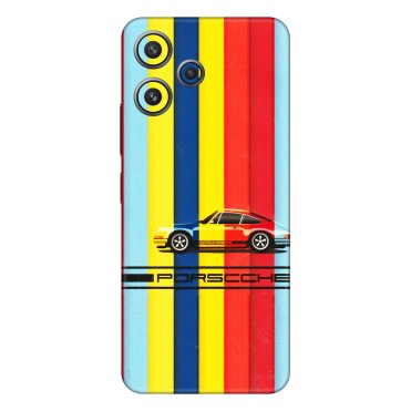 Xiaomi Redmi Phone Skins (All Models) - Multicolour Porche - 3D Embossed Finish (L-39) Redmi 12 5G