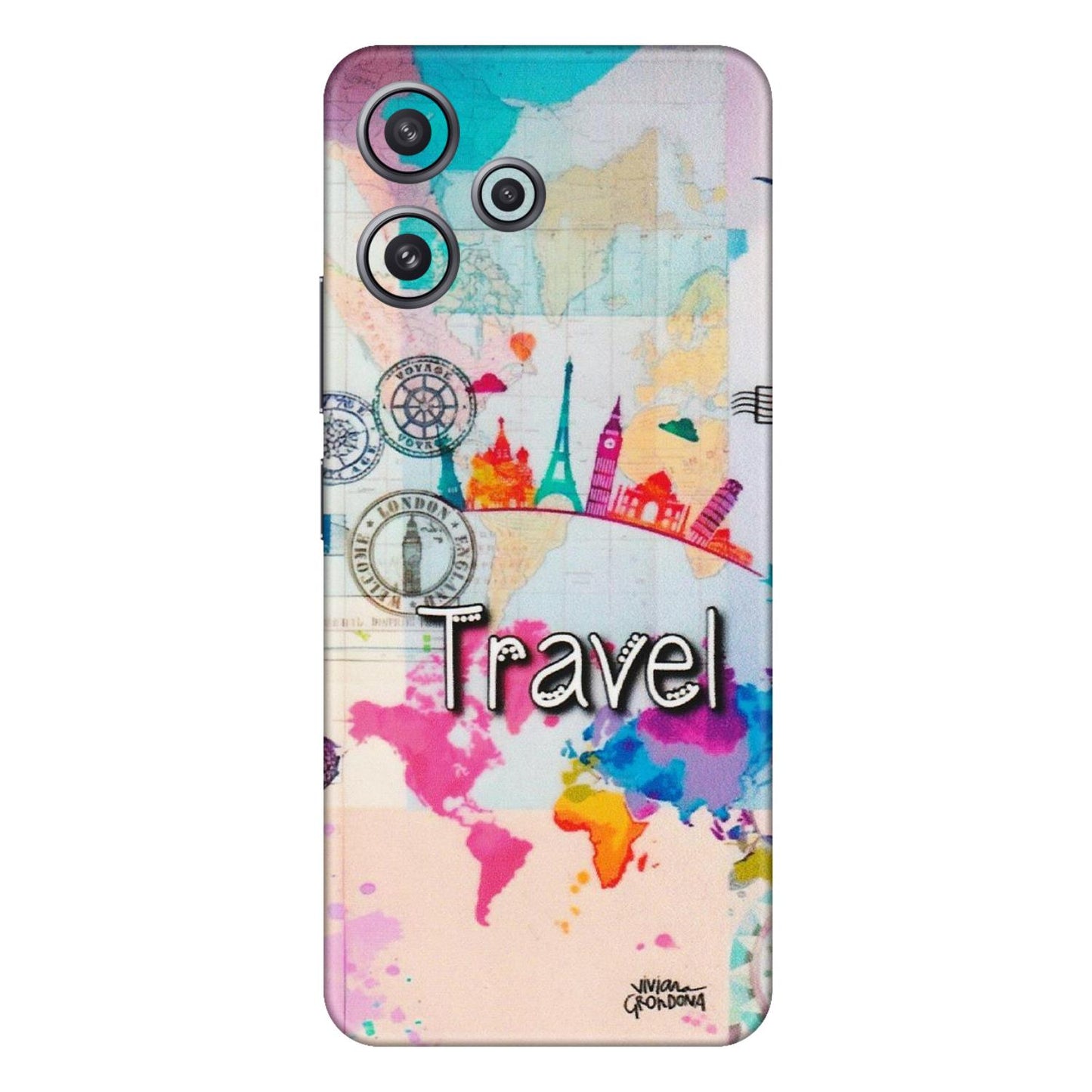 Xiaomi Redmi Phone Skins (All Models) - Travel The Wonders - Matte Finish (M-108) Redmi 12 5G