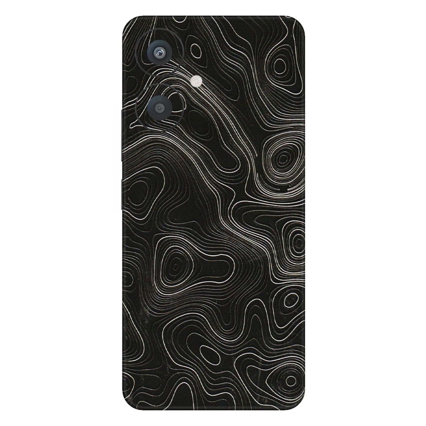 Xiaomi Redmi Phone Skins (All Models) - Black Swirl - 3D Embossed Finish (L-196) Redmi 13C 5G