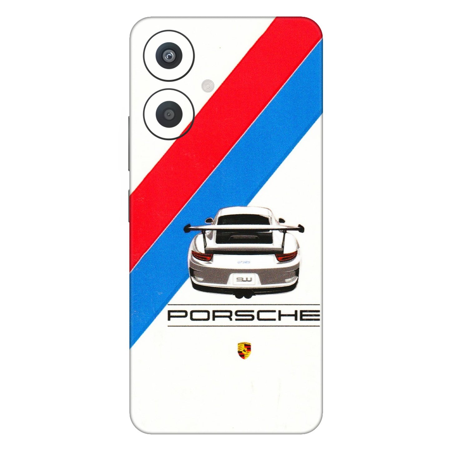 Xiaomi Redmi Phone Skins (All Models) - Porche Car Sober Logo - 3D Embossed Finish (L-248) Redmi 13C 5G