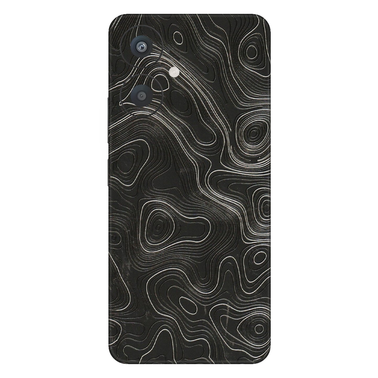 Xiaomi Redmi Phone Skins (All Models) - Abstract White Line Map - 3D Embossed Finish (L-269) Redmi 13C 5G