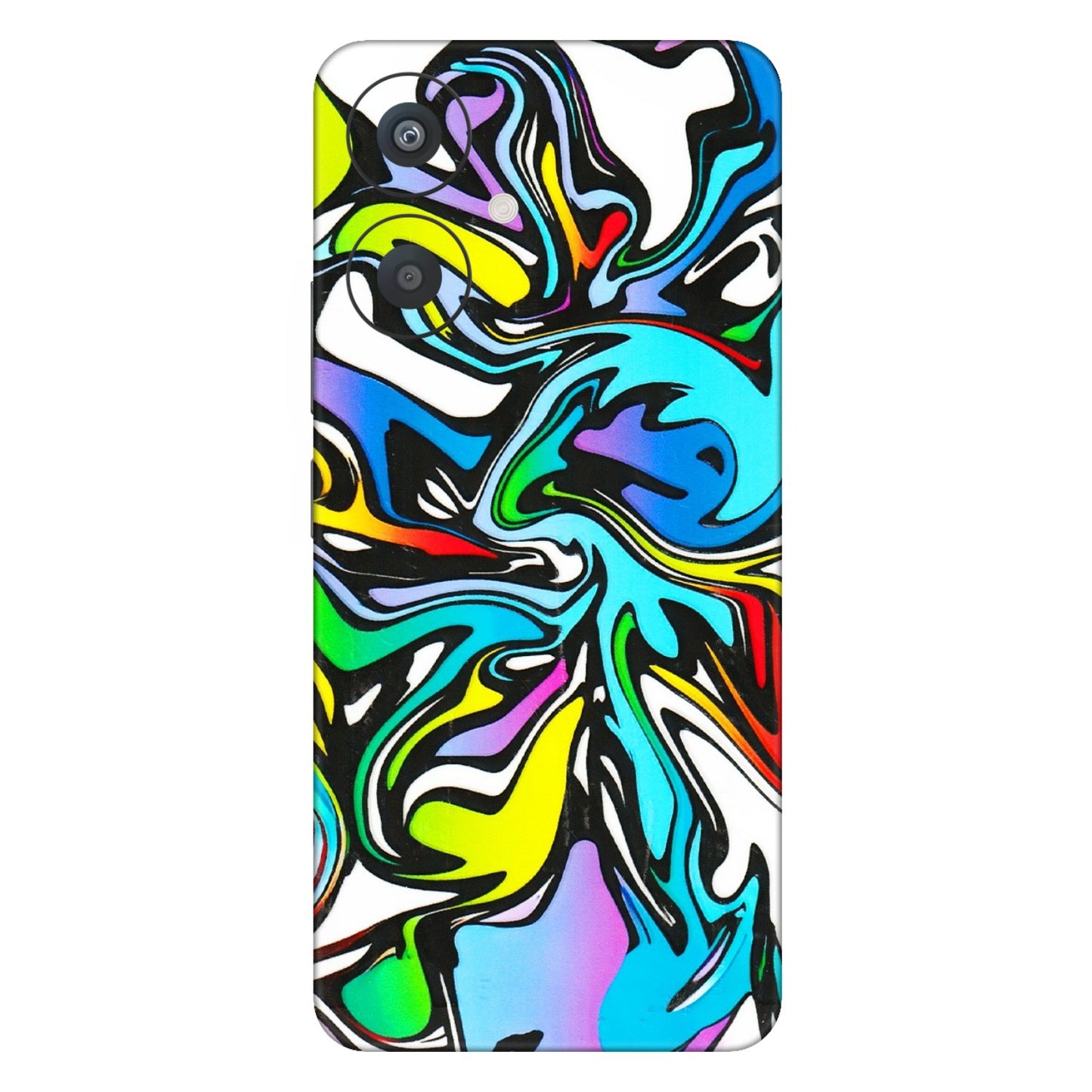 Xiaomi Redmi Phone Skins (All Models) - Abstract Colour Paints - 3D Embossed Finish (L-271) Redmi 13C 5G