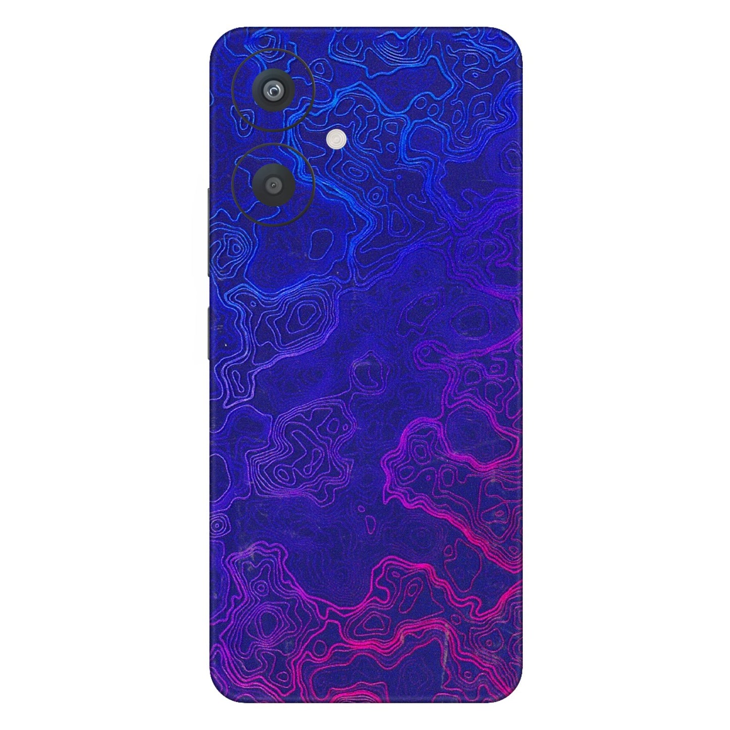 Xiaomi Redmi Phone Skins (All Models) - Purple Ripples Swirl - 3D Embossed Finish (L-314) Redmi 13C 5G