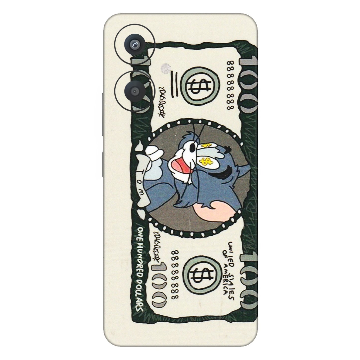 Xiaomi Redmi Phone Skins (All Models) - Tom Hundred Dollar - 3D Embossed Finish (L-324) Redmi 13C 5G