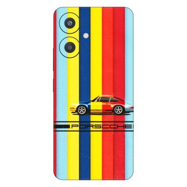Xiaomi Redmi Phone Skins (All Models) - Multicolour Porche - 3D Embossed Finish (L-39) Redmi 13C 5G