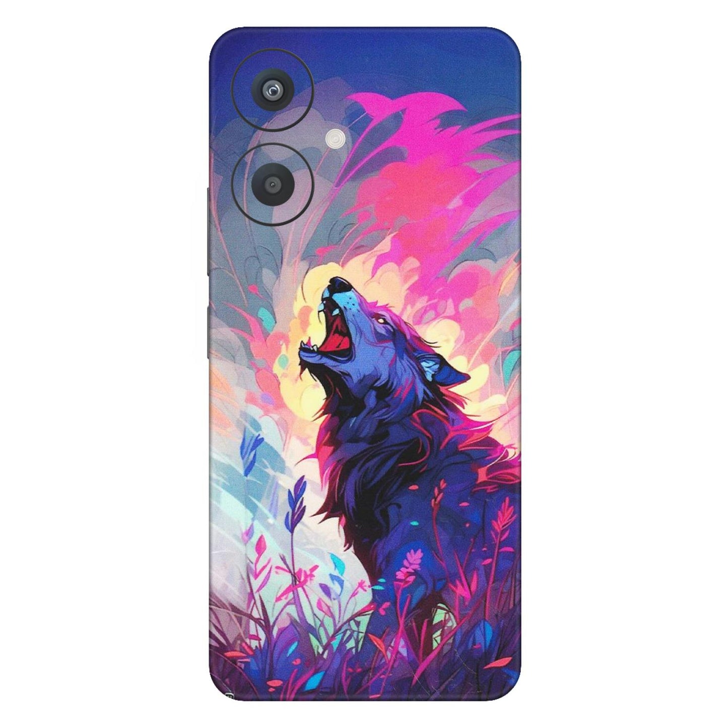 Xiaomi Redmi Phone Skins (All Models) - New Wild Wolf Abstract - Matte Finish (M-125) Redmi 13C 5G