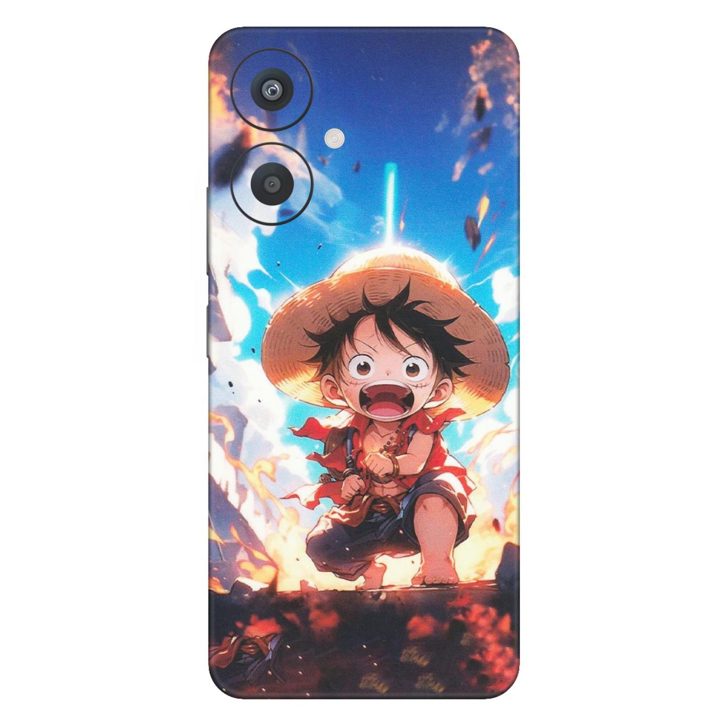 Xiaomi Redmi Phone Skins (All Models) - Toon One Piece Cute Character - Matte Finish (M-35) Redmi 13C 5G