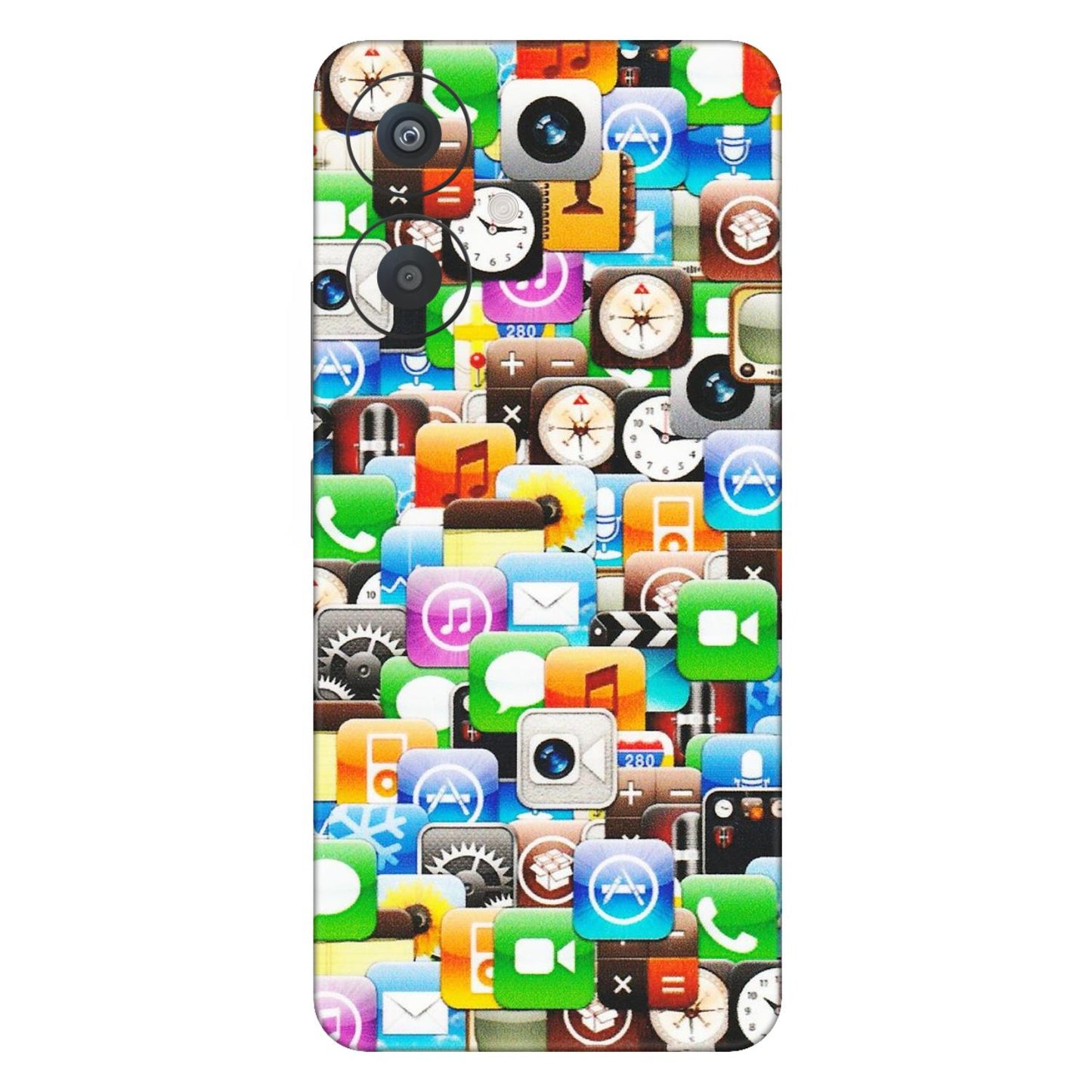 Xiaomi Redmi Phone Skins (All Models) - All Apple Icons - Matte Finish (M-93) Redmi 13C 5G