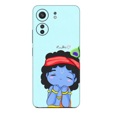 Xiaomi Redmi Phone Skins (All Models) - Radhe Radhe Cute Toon - 3D Embossed Finish (L-05) Redmi 13C