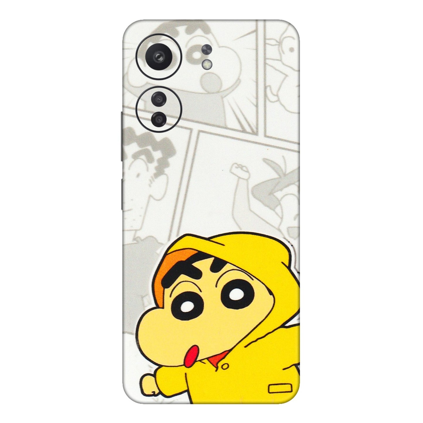 Xiaomi Redmi Phone Skins (All Models) - Yellow Shinchan Comic - 3D Embossed Finish (L-246) Redmi 13C