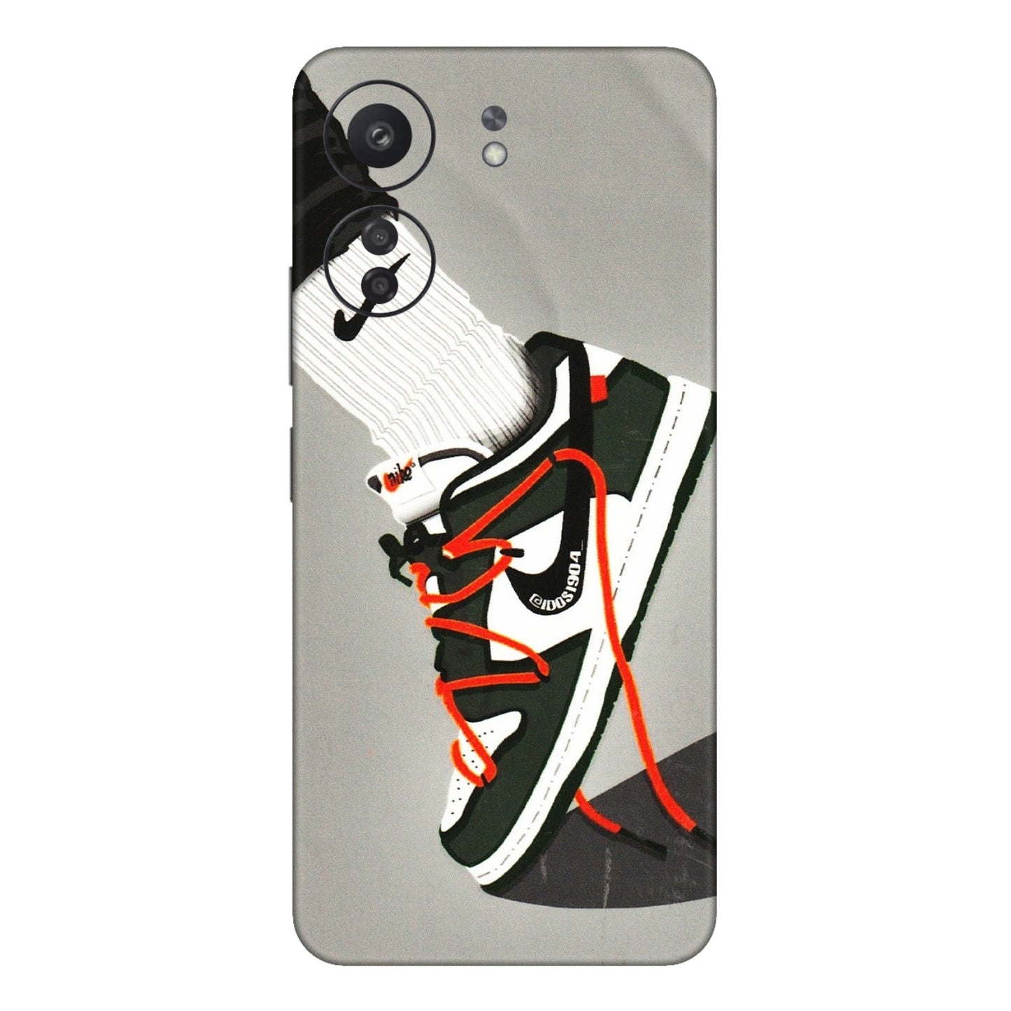 Xiaomi Redmi Phone Skins (All Models) - New Grey Sneaker - 3D Embossed Finish (L-261) Redmi 13C