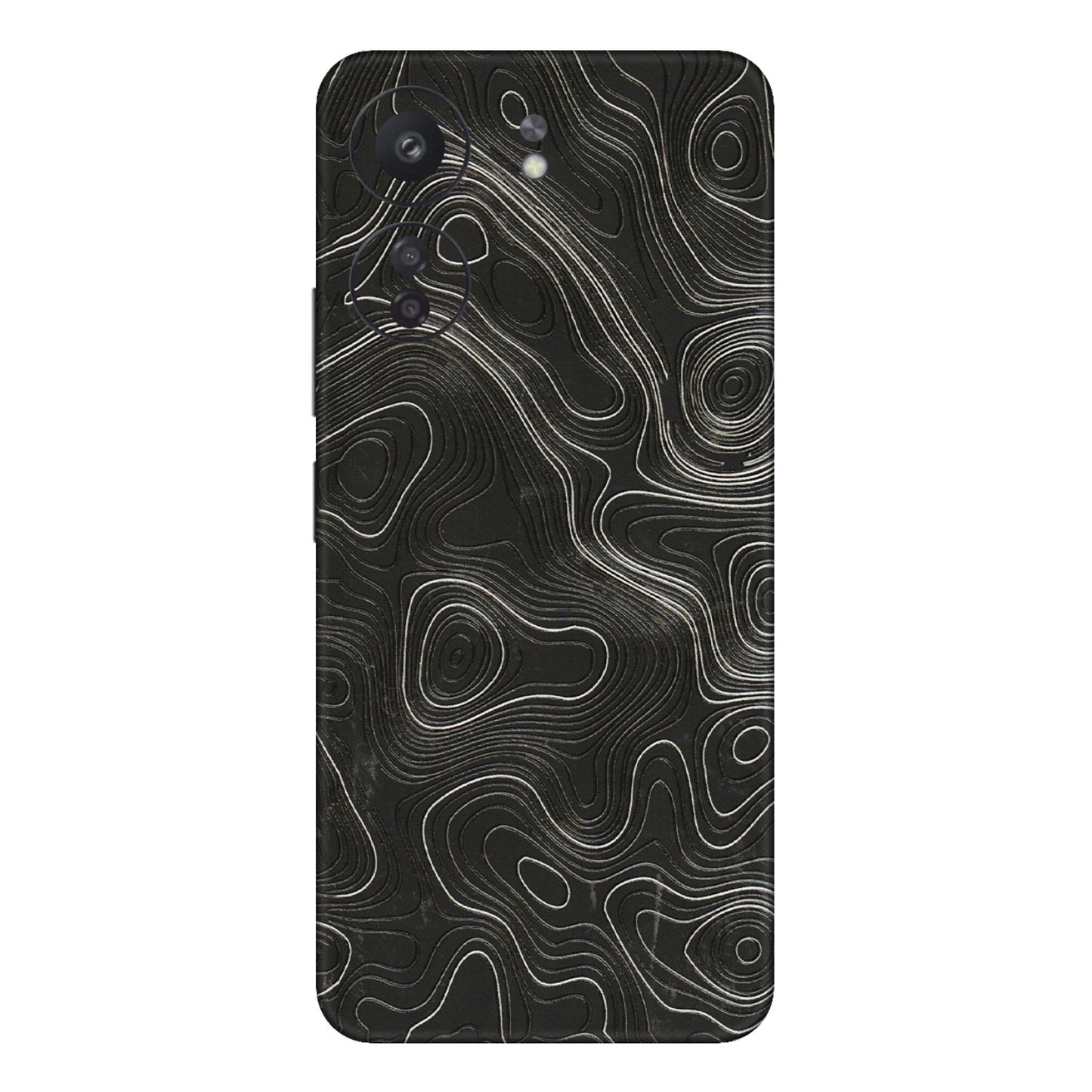 Xiaomi Redmi Phone Skins (All Models) - Abstract White Line Map - 3D Embossed Finish (L-269) Redmi 13C