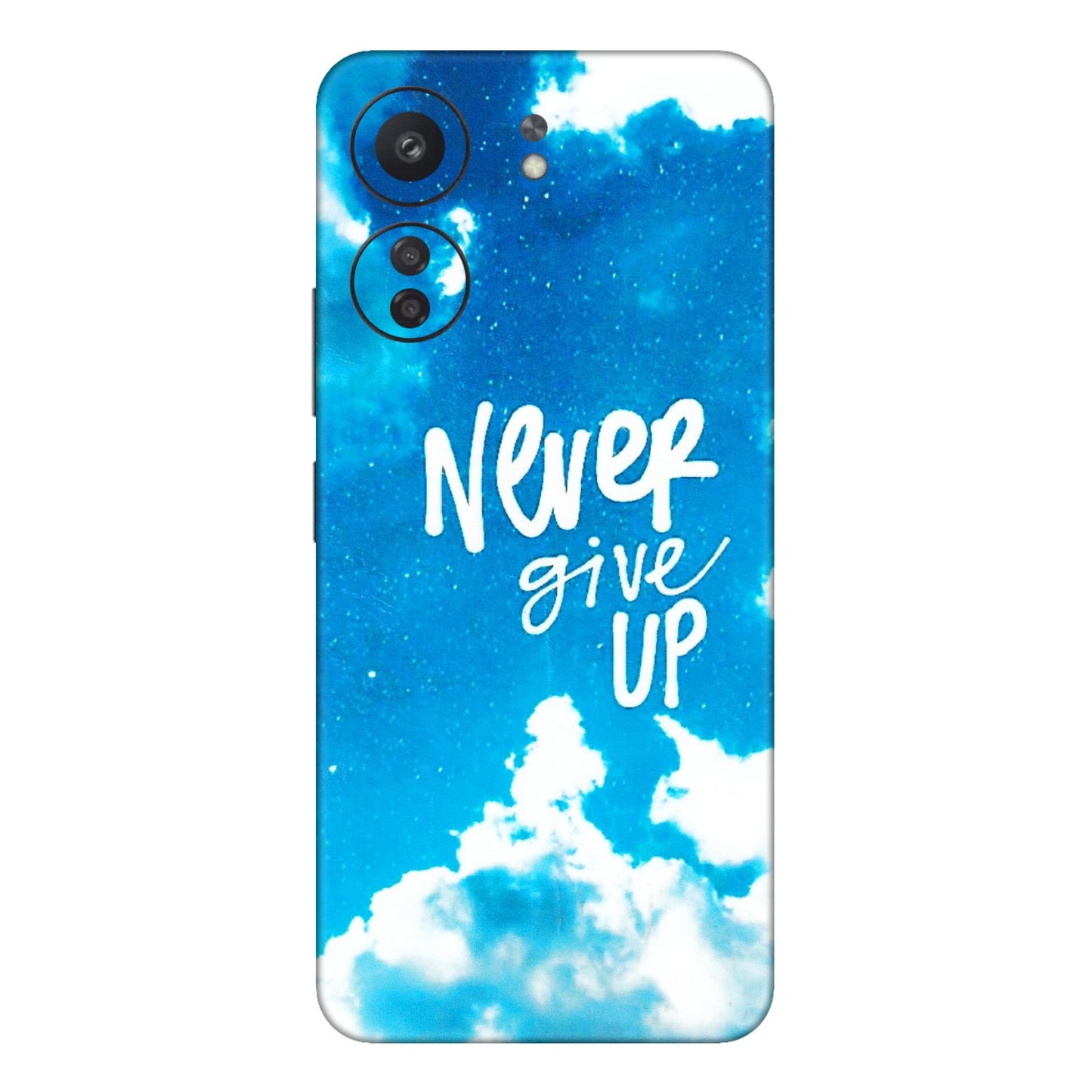 Xiaomi Redmi Phone Skins (All Models) - Never Give Up - 3D Embossed Finish (L-279) Redmi 13C