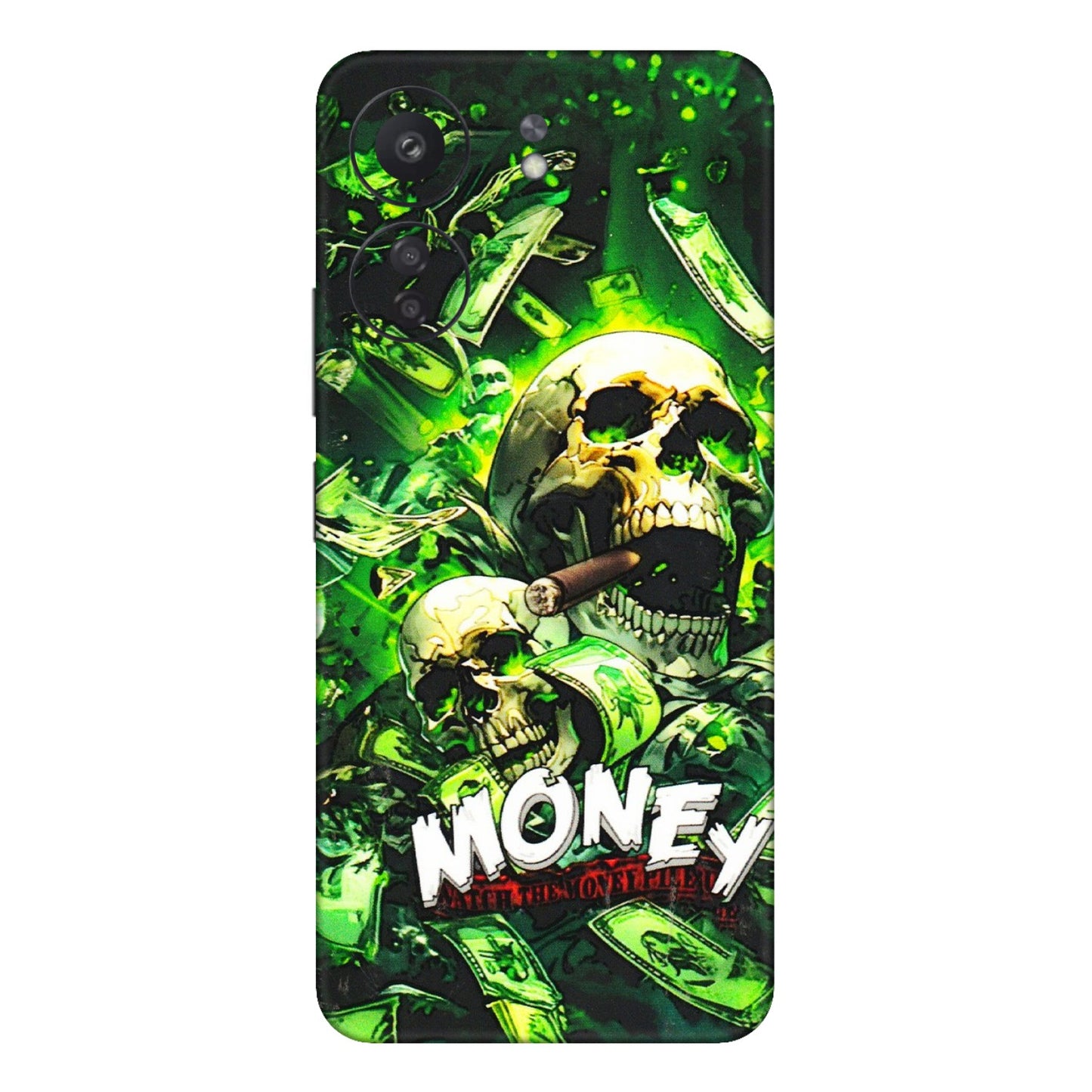 Xiaomi Redmi Phone Skins (All Models) - Skull Money - 3D Embossed Finish (L-303) Redmi 13C