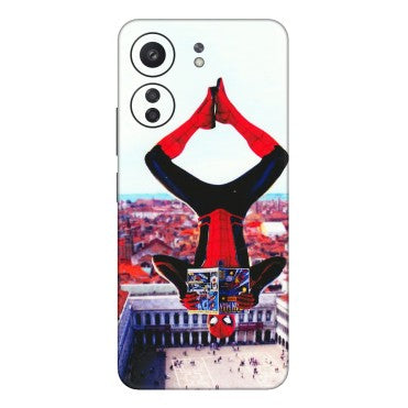 Xiaomi Redmi Phone Skins (All Models) - Spiderman Hanging - 3D Embossed Finish (L-53) Redmi 13C