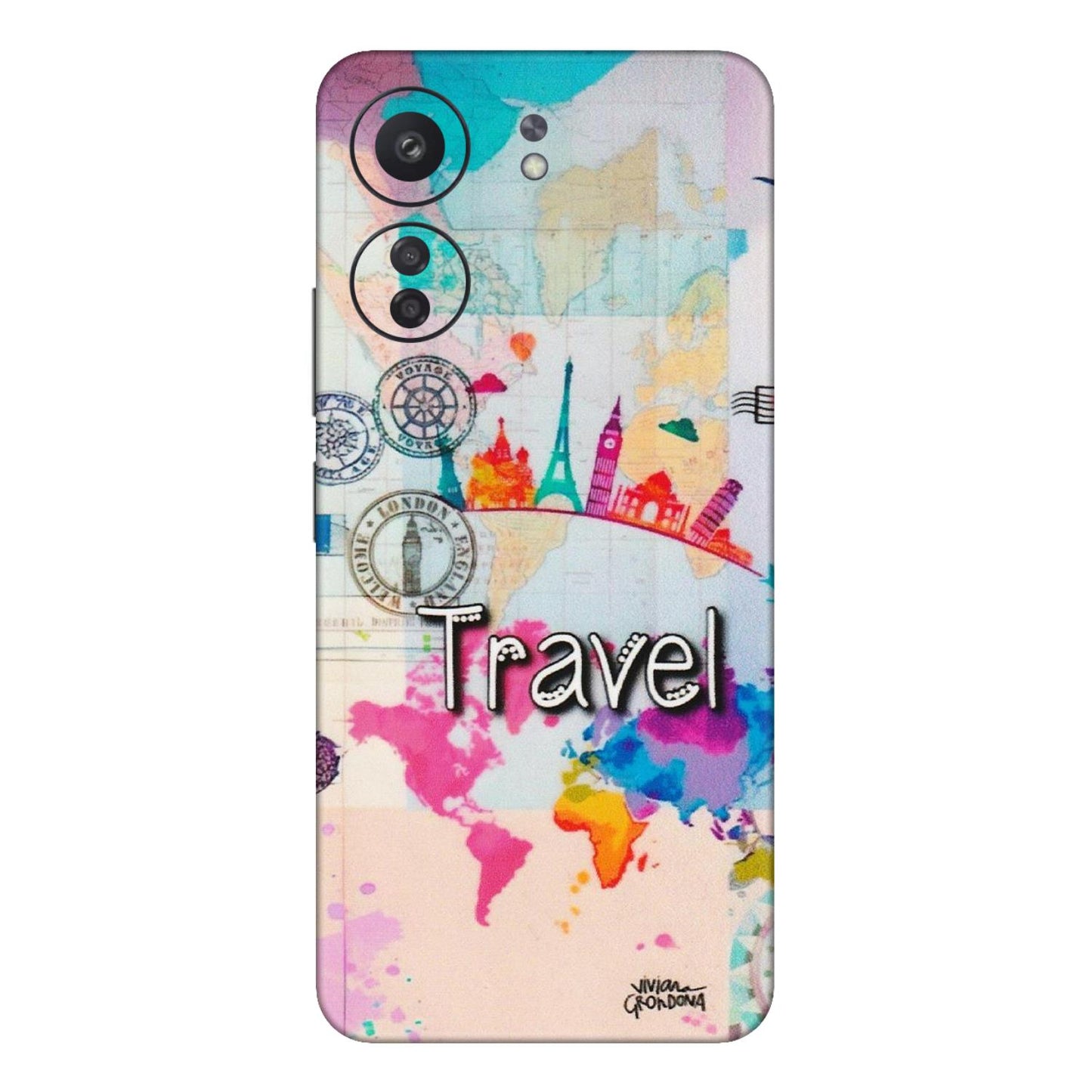 Xiaomi Redmi Phone Skins (All Models) - Travel The Wonders - Matte Finish (M-108) Redmi 13C