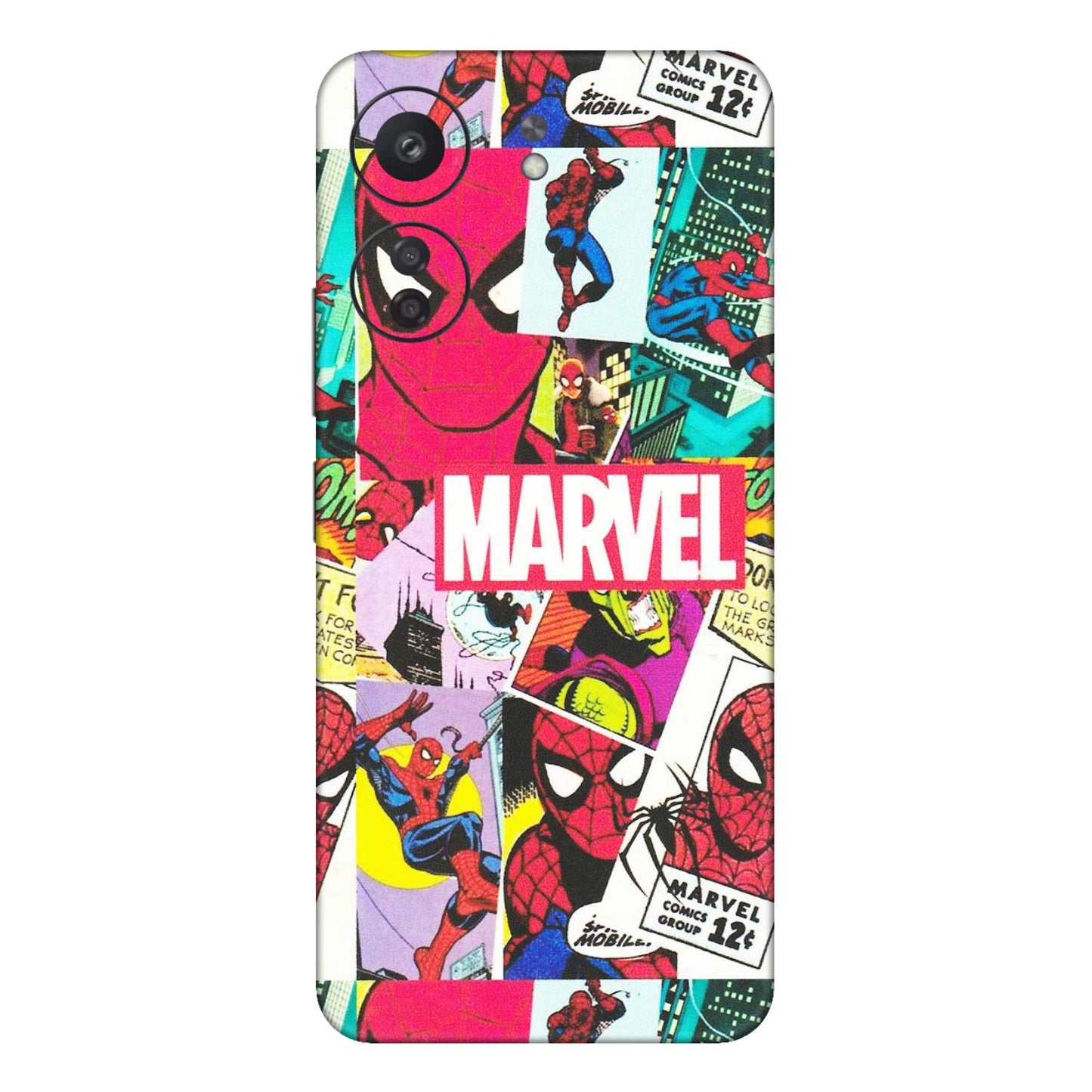 Xiaomi Redmi Phone Skins (All Models) - Marvel Comic Spiderman Grafitti - Matte Finish (M-72) Redmi 13C