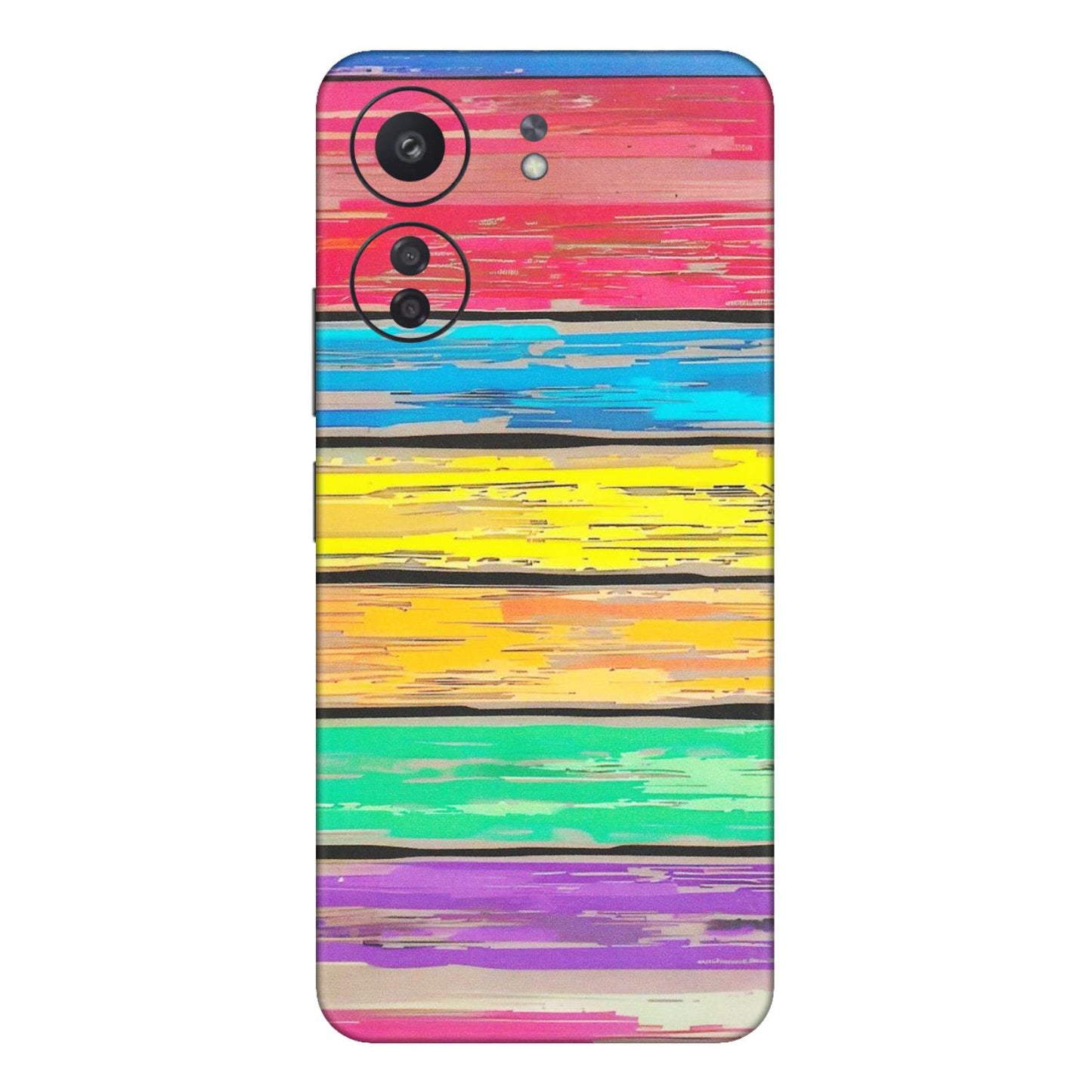 Xiaomi Redmi Phone Skins (All Models) - Multi Colour Wooden Wall - Matte Finish (M-96) Redmi 13C