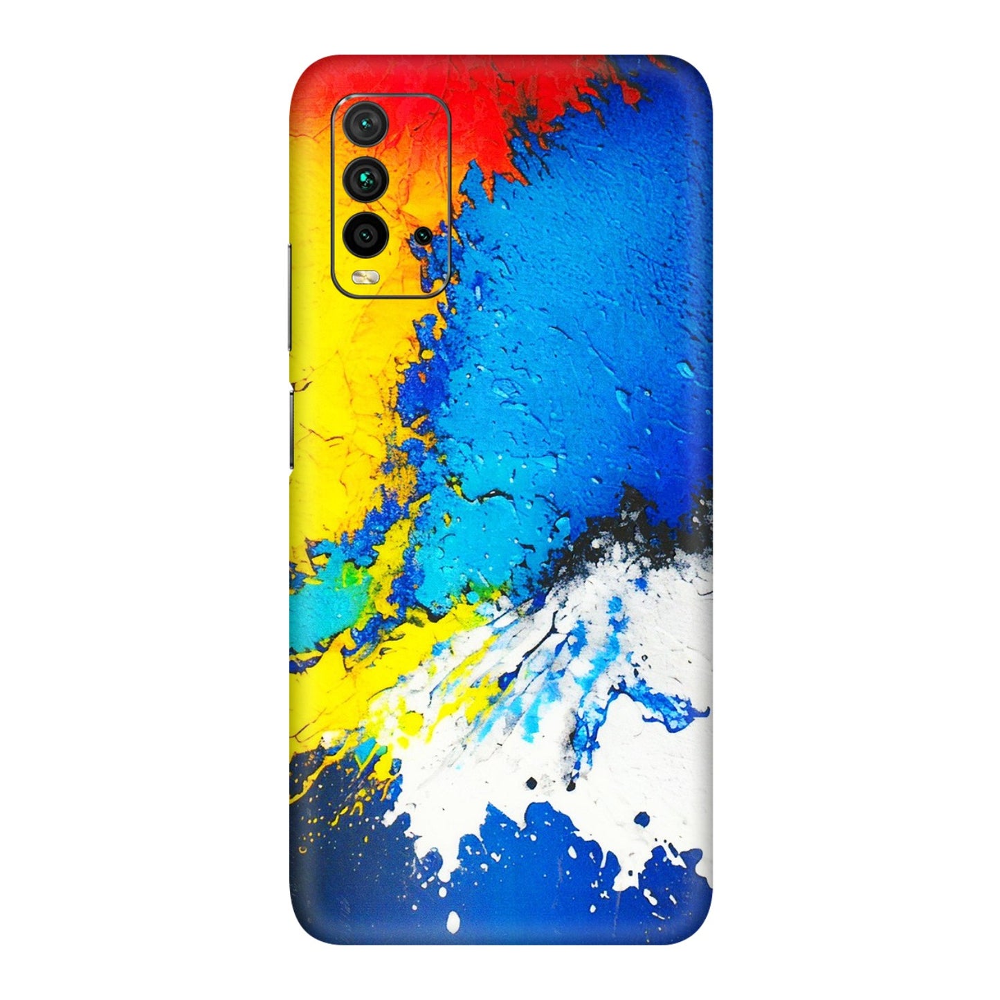 Xiaomi Redmi Phone Skins (All Models) - Acrylic Paint Spill - 3D Embossed Finish (L-229) Redmi 9 Power