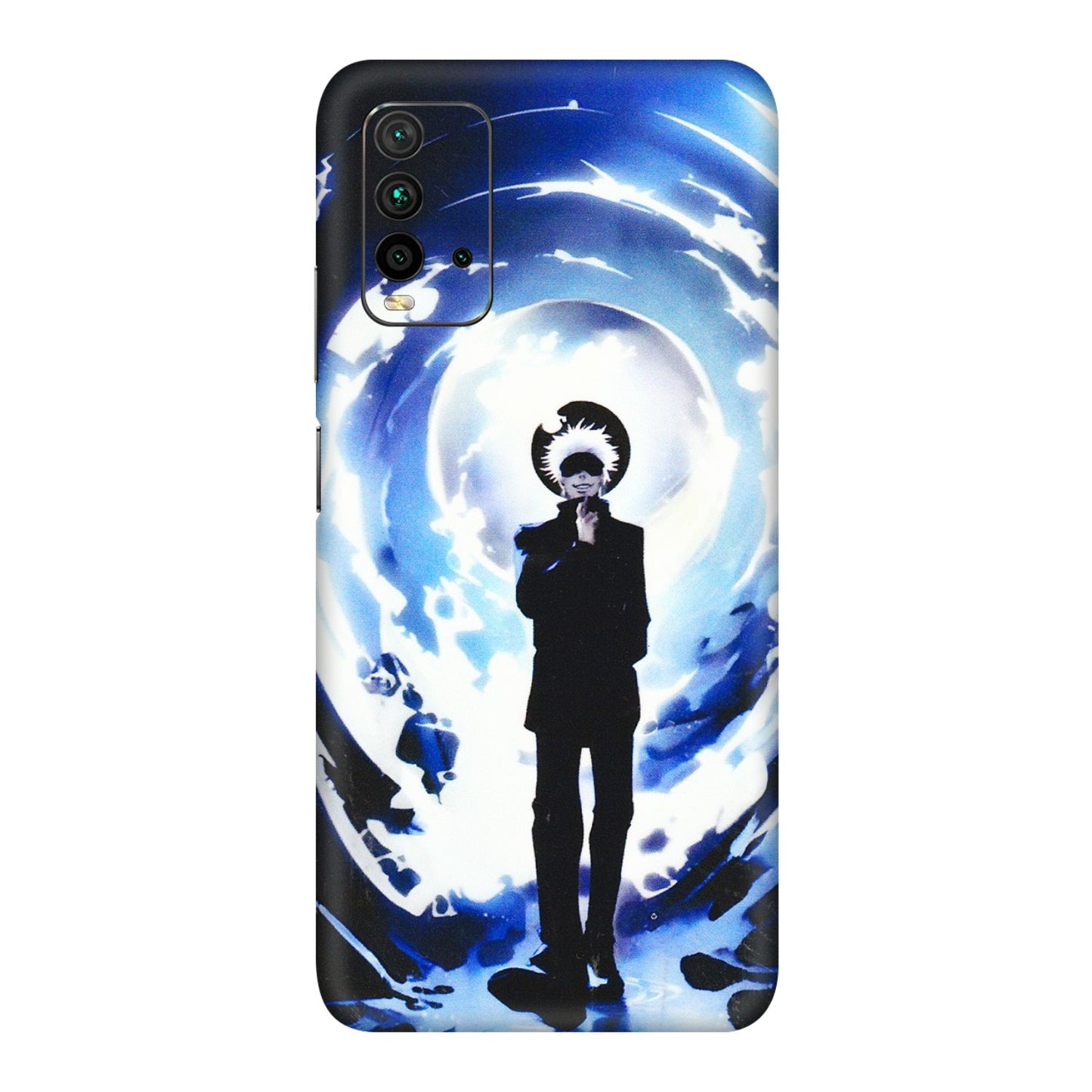 Xiaomi Redmi Phone Skins (All Models) - Satoru Gojo Dark Blue - 3D Embossed Finish (L-235) Redmi 9 Power