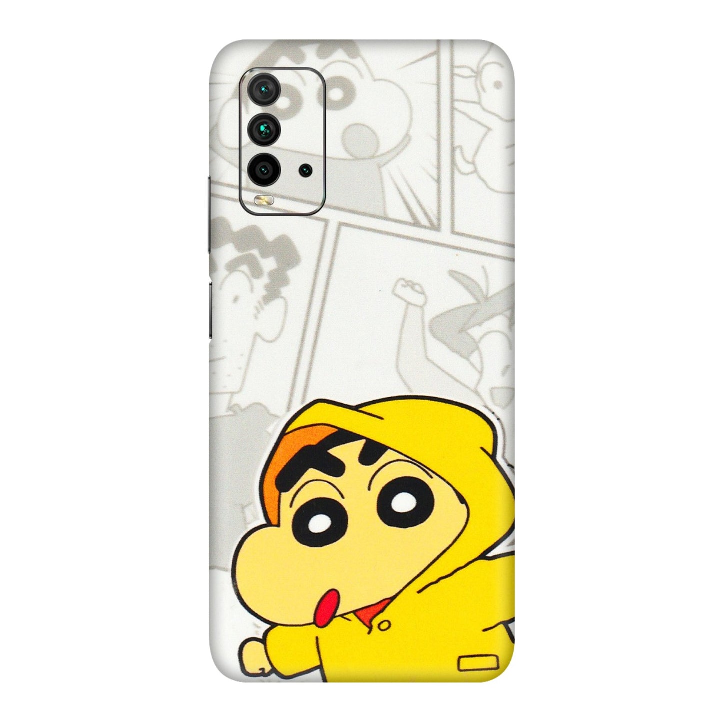 Xiaomi Redmi Phone Skins (All Models) - Yellow Shinchan Comic - 3D Embossed Finish (L-246) Redmi 9 Power