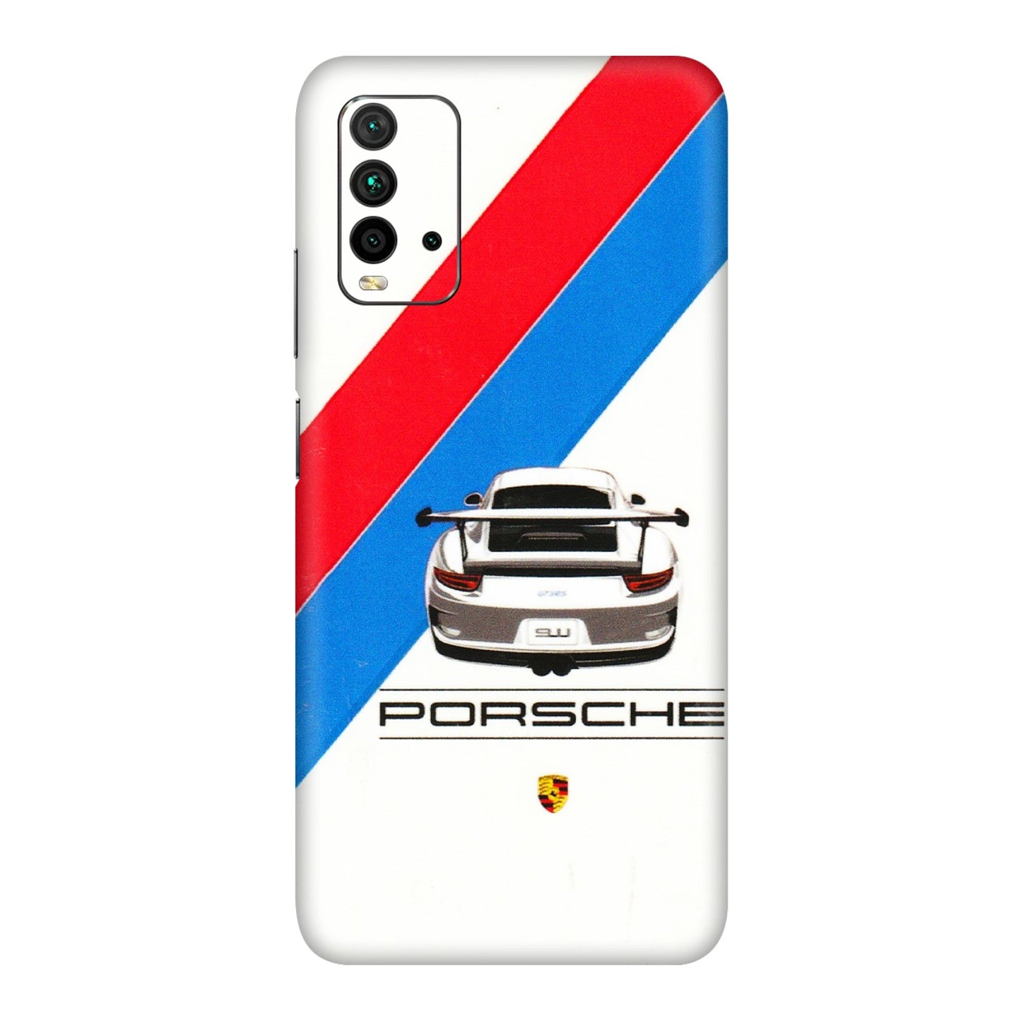 Xiaomi Redmi Phone Skins (All Models) - Porche Car Sober Logo - 3D Embossed Finish (L-248) Redmi 9 Power