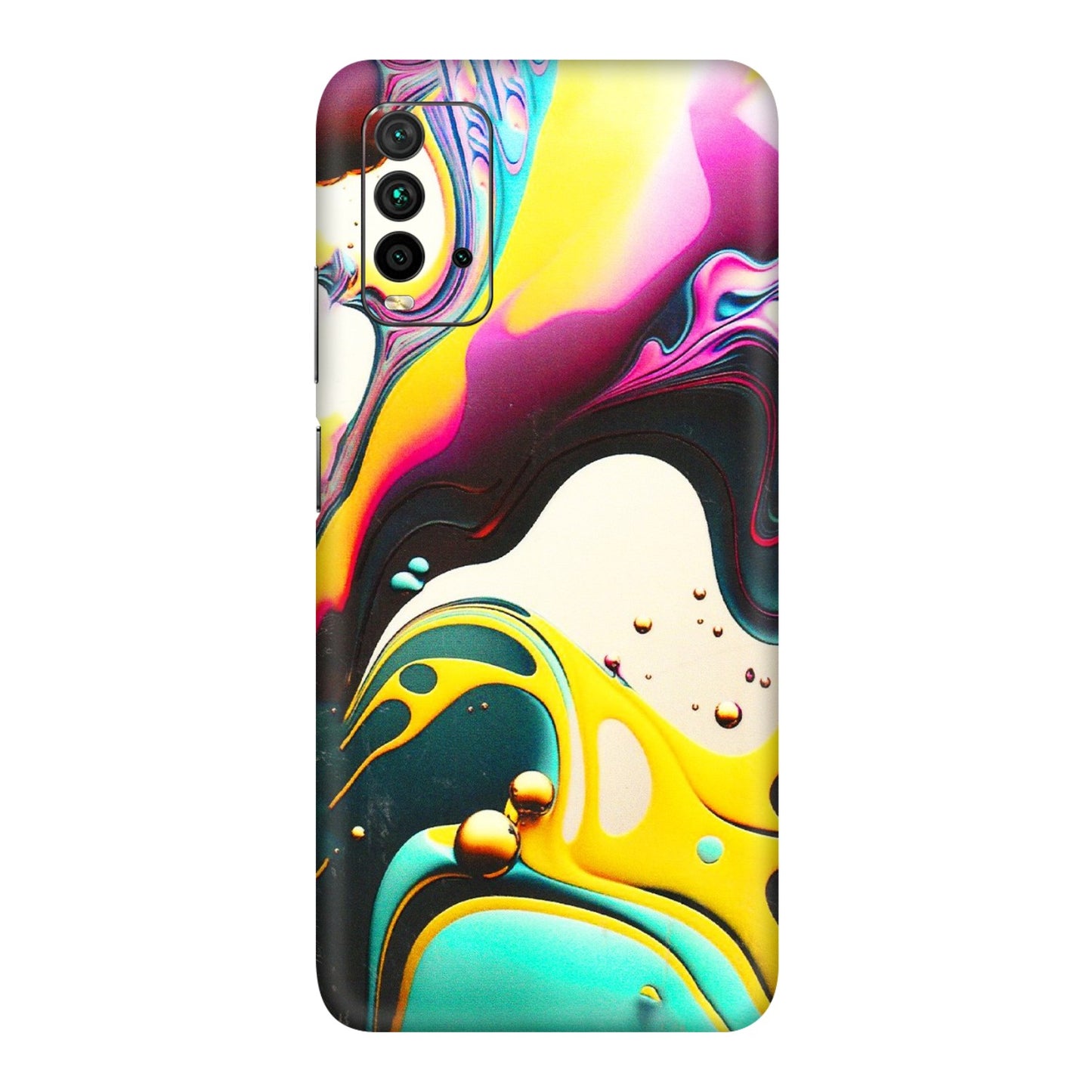 Xiaomi Redmi Phone Skins (All Models) - Multicolor Abstract pattern - 3D Embossed Finish (L-254) Redmi 9 Power