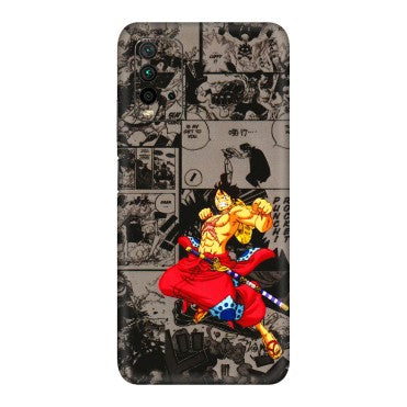 Xiaomi Redmi Phone Skins (All Models) - One Piece Rocket Punch Manga - 3D Embossed Finish (L-25) Redmi 9 Power
