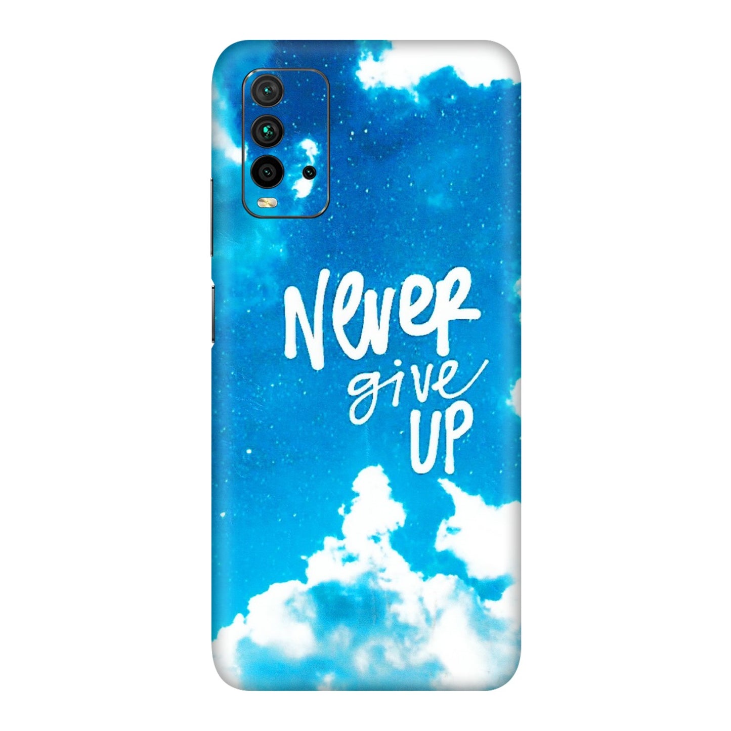Xiaomi Redmi Phone Skins (All Models) - Never Give Up - 3D Embossed Finish (L-279) Redmi 9 Power