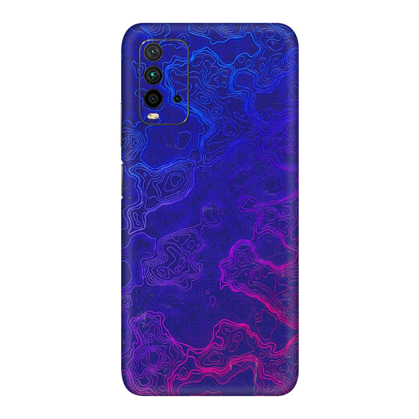 Xiaomi Redmi Phone Skins (All Models) - Purple Ripples Swirl - 3D Embossed Finish (L-314) Redmi 9 Power