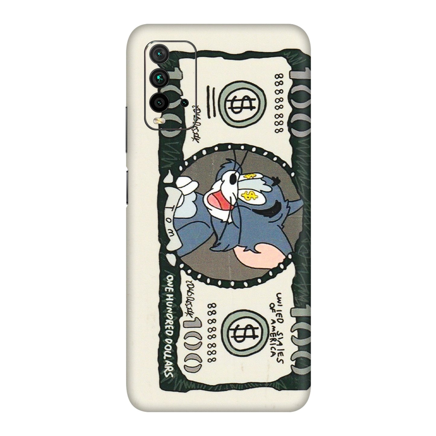 Xiaomi Redmi Phone Skins (All Models) - Tom Hundred Dollar - 3D Embossed Finish (L-324) Redmi 9 Power