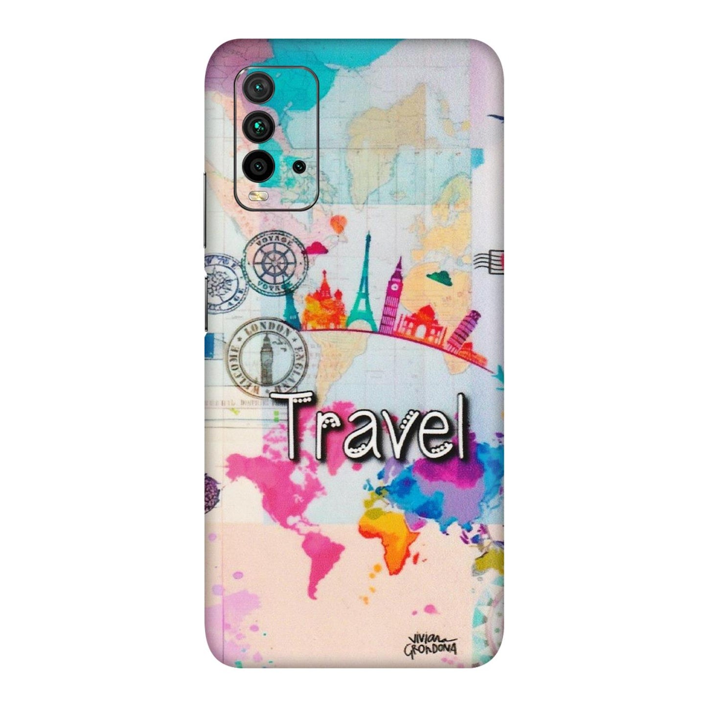 Xiaomi Redmi Phone Skins (All Models) - Travel The Wonders - Matte Finish (M-108) Redmi 9 Power
