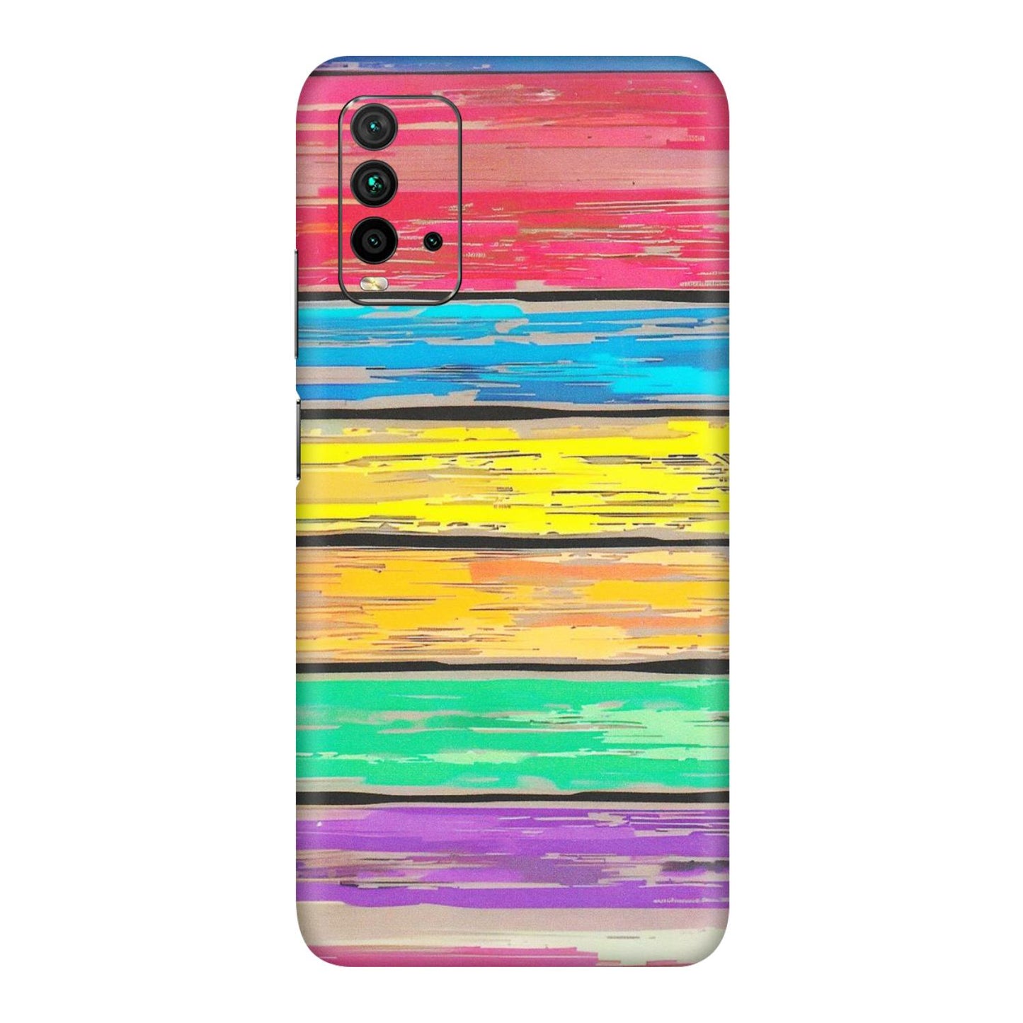 Xiaomi Redmi Phone Skins (All Models) - Multi Colour Wooden Wall - Matte Finish (M-96) Redmi 9 Power
