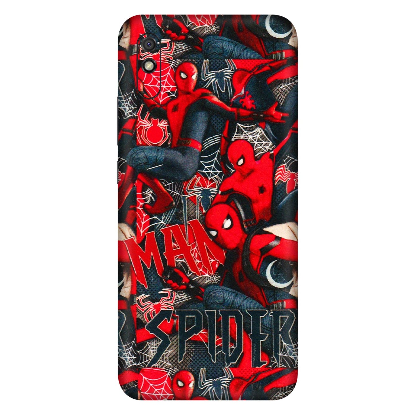 Xiaomi Redmi Phone Skins (All Models) - SpiderMan Cool - 3D Embossed Finish (L-188) Redmi 9i