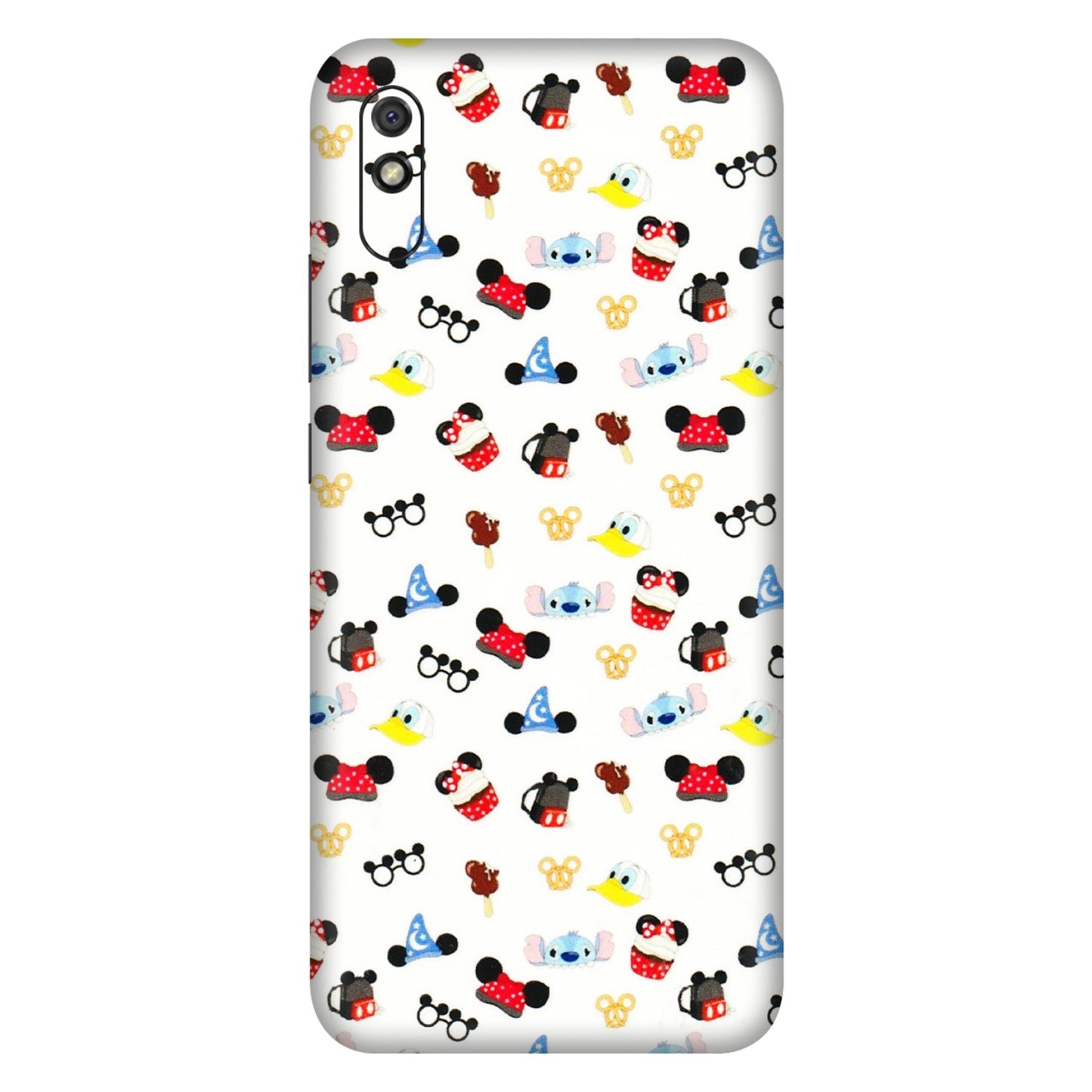Xiaomi Redmi Phone Skins (All Models) - Minnie Mouse & Donald Doodles s - 3D Embossed Finish (L-194) Redmi 9i
