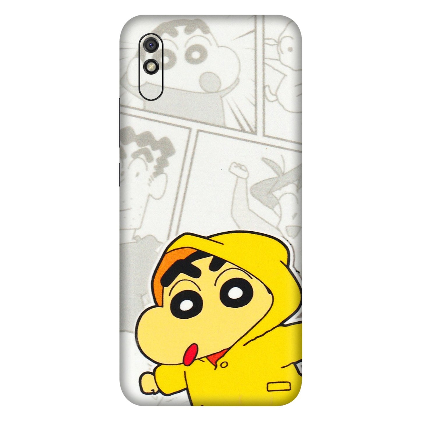 Xiaomi Redmi Phone Skins (All Models) - Yellow Shinchan Comic - 3D Embossed Finish (L-246) Redmi 9i