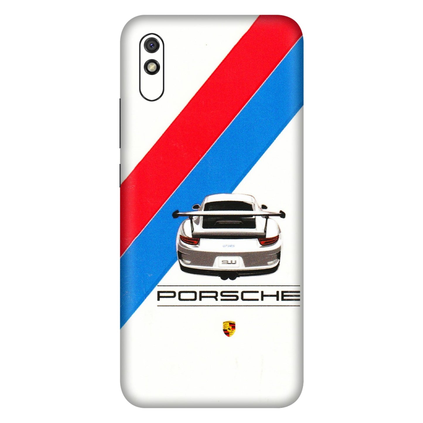 Xiaomi Redmi Phone Skins (All Models) - Porche Car Sober Logo - 3D Embossed Finish (L-248) Redmi 9i