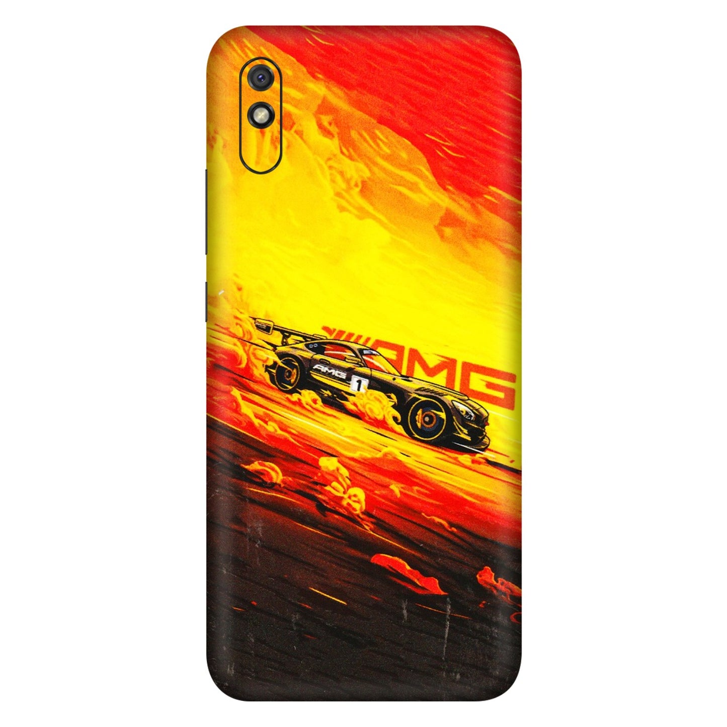 Xiaomi Redmi Phone Skins (All Models) - AMG Car Speed Cover - 3D Embossed Finish (L-256) Redmi 9i