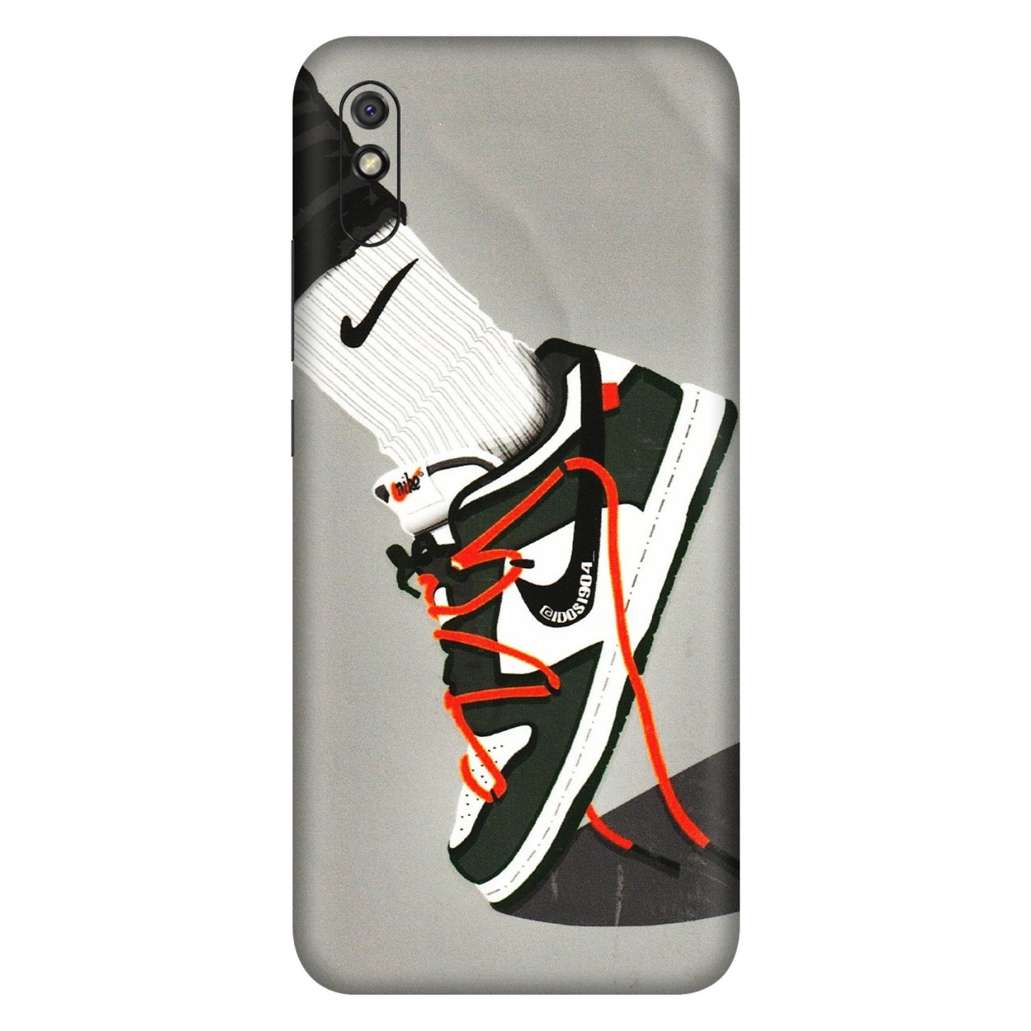 Xiaomi Redmi Phone Skins (All Models) - New Grey Sneaker - 3D Embossed Finish (L-261) Redmi 9i