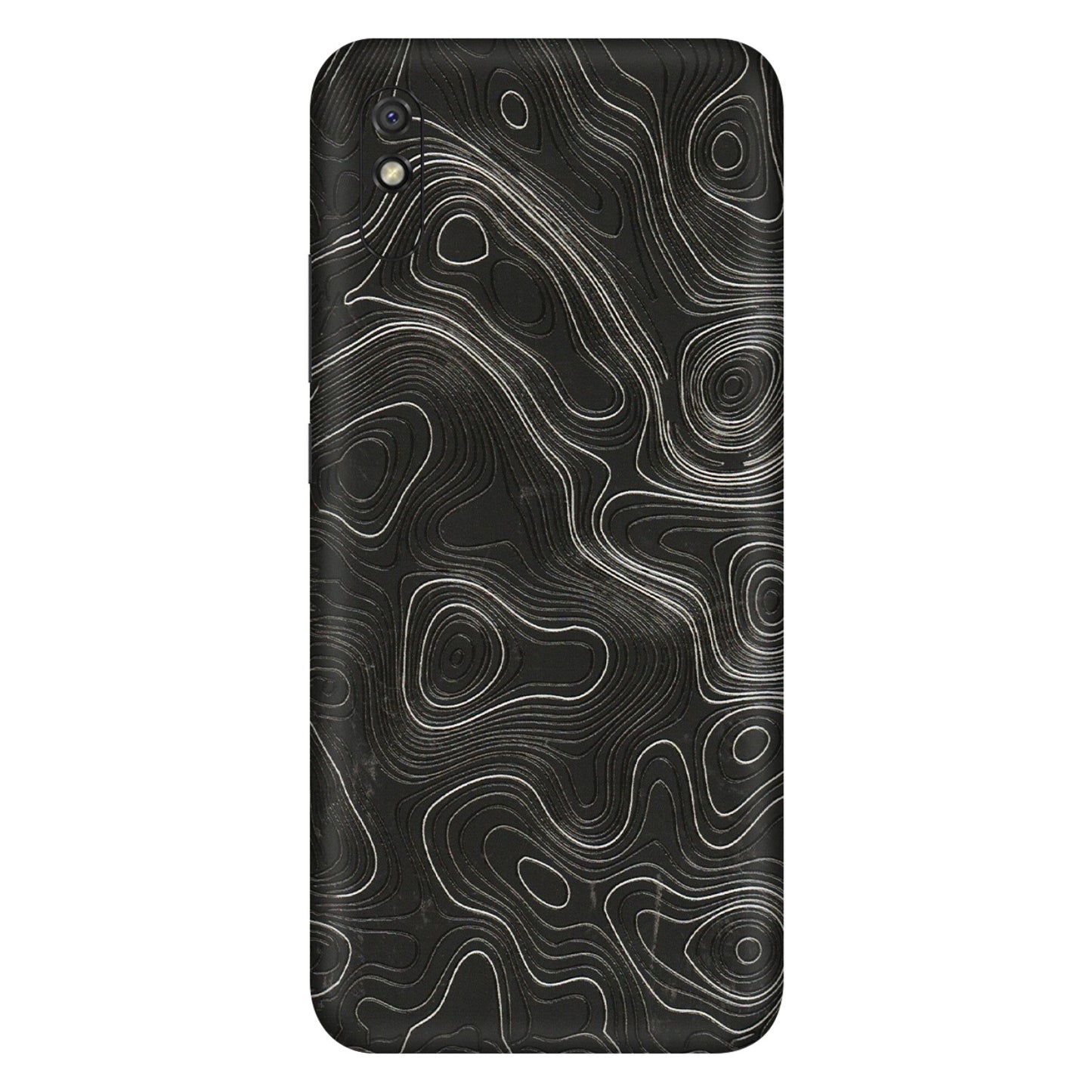 Xiaomi Redmi Phone Skins (All Models) - Abstract White Line Map - 3D Embossed Finish (L-269) Redmi 9i