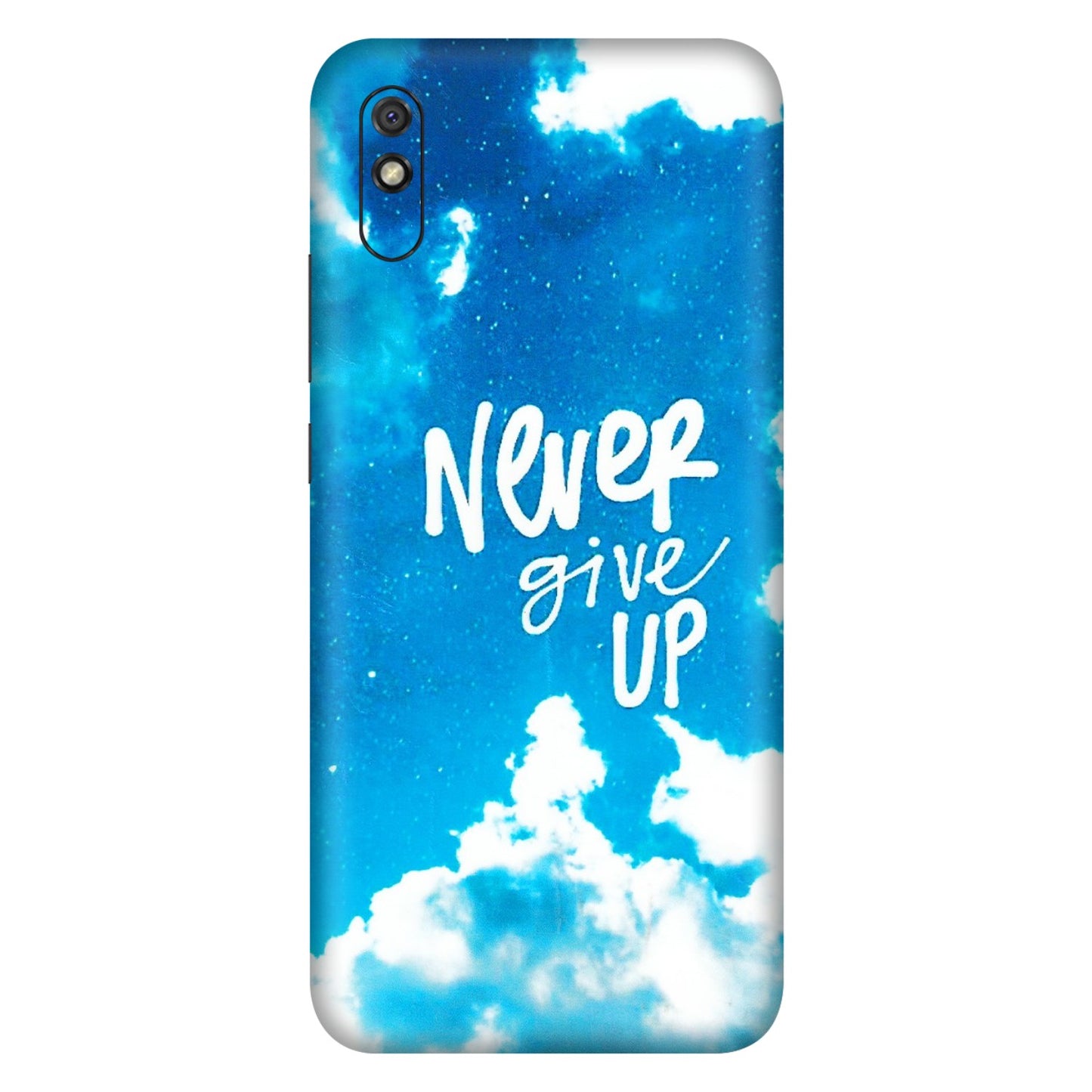 Xiaomi Redmi Phone Skins (All Models) - Never Give Up - 3D Embossed Finish (L-279) Redmi 9i