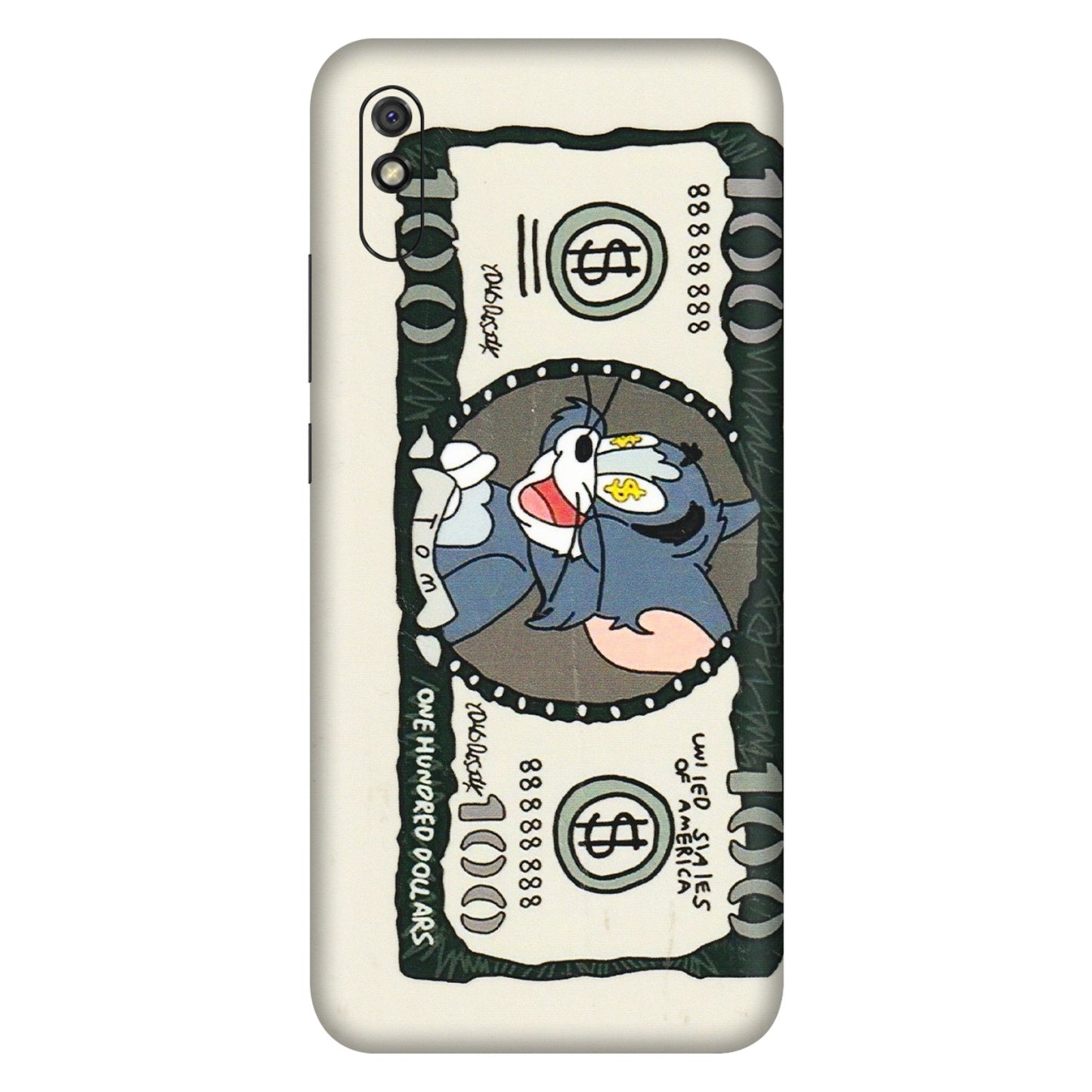 Xiaomi Redmi Phone Skins (All Models) - Tom Hundred Dollar - 3D Embossed Finish (L-324) Redmi 9i