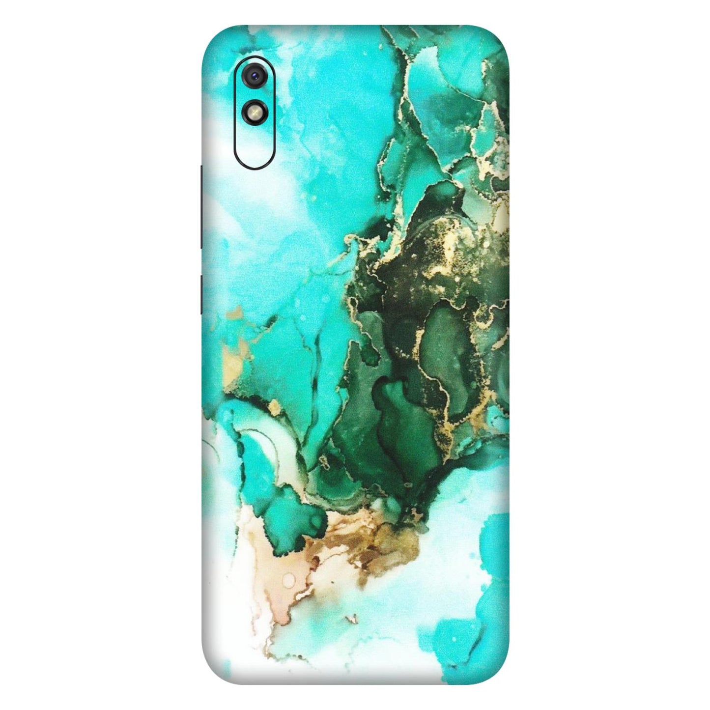 Xiaomi Redmi Phone Skins (All Models) - The Blue Gold Marble - Matte Finish (M-124) Redmi 9i