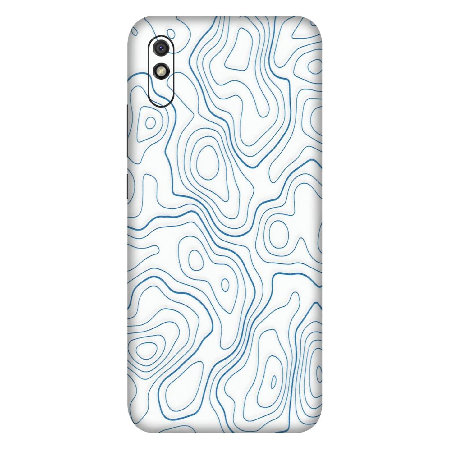 Xiaomi Redmi Phone Skins (All Models) - Blue And White Swirls - Matte Finish (M-139) Redmi 9i