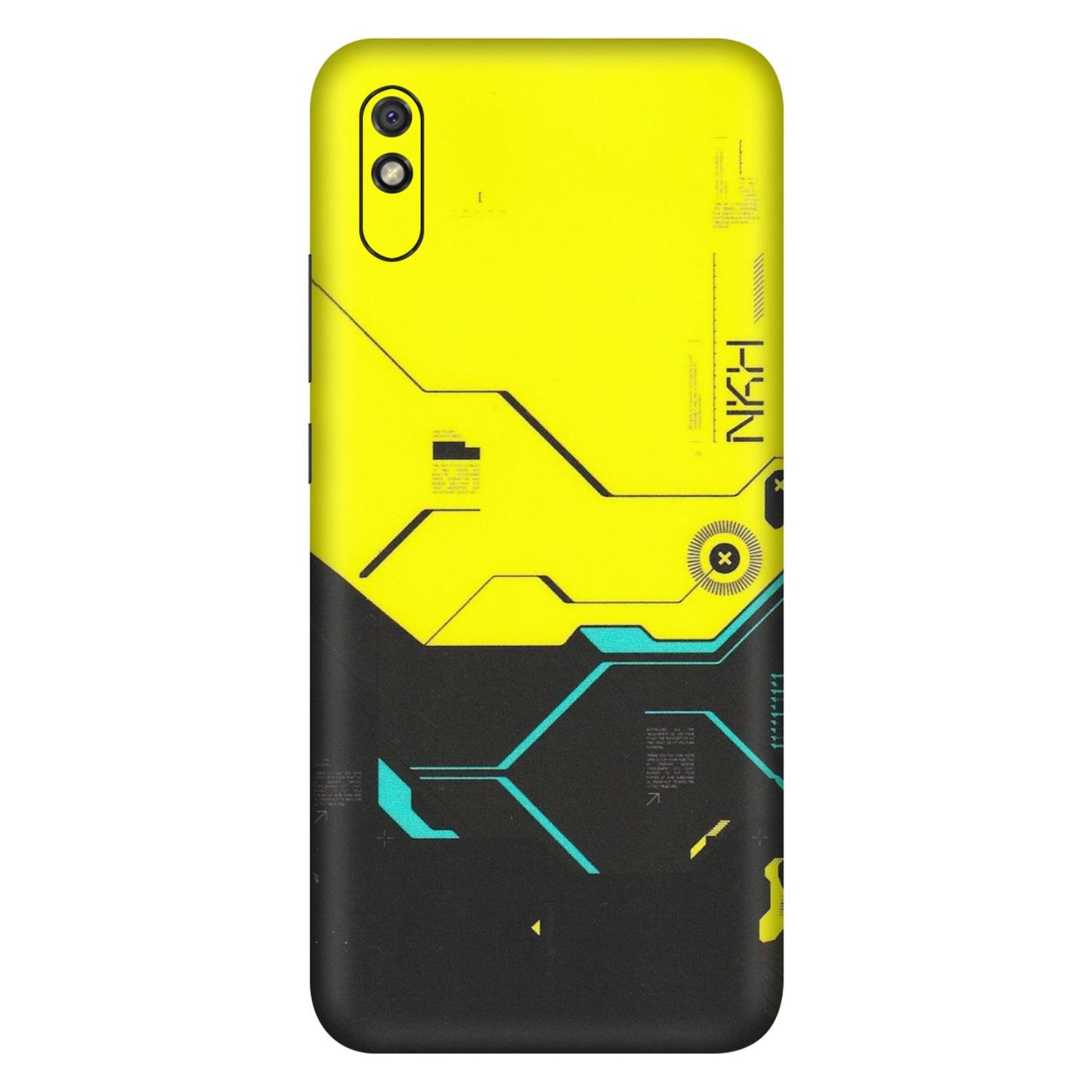 Xiaomi Redmi Phone Skins (All Models) - Black Yellow Technica - Matte Finish (M-53) Redmi 9i